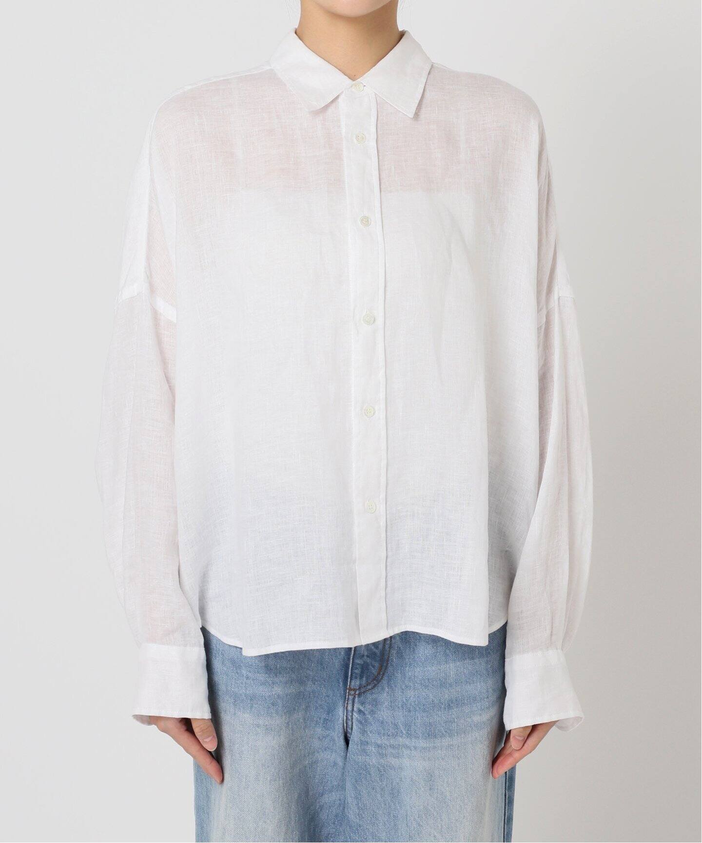 Plage Linen Short シャツ ピンク　リネンショートシャツ Linen Short シャツ（シャツ／ブラウス）｜Plage（プラージュ