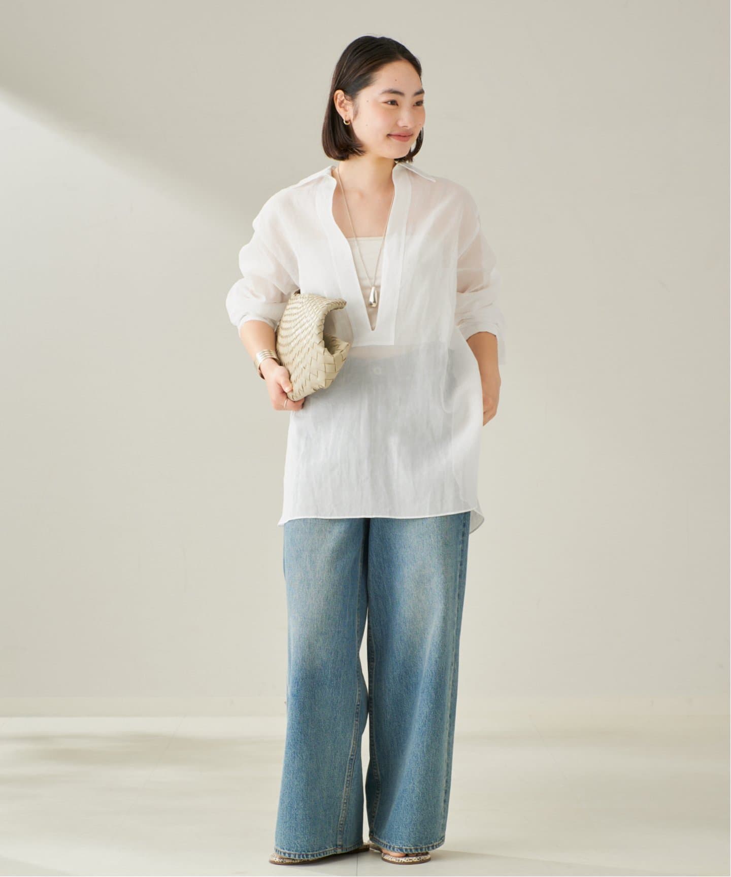 R'IAM シャドウストライプ シャツ（シャツ／ブラウス）｜Plage