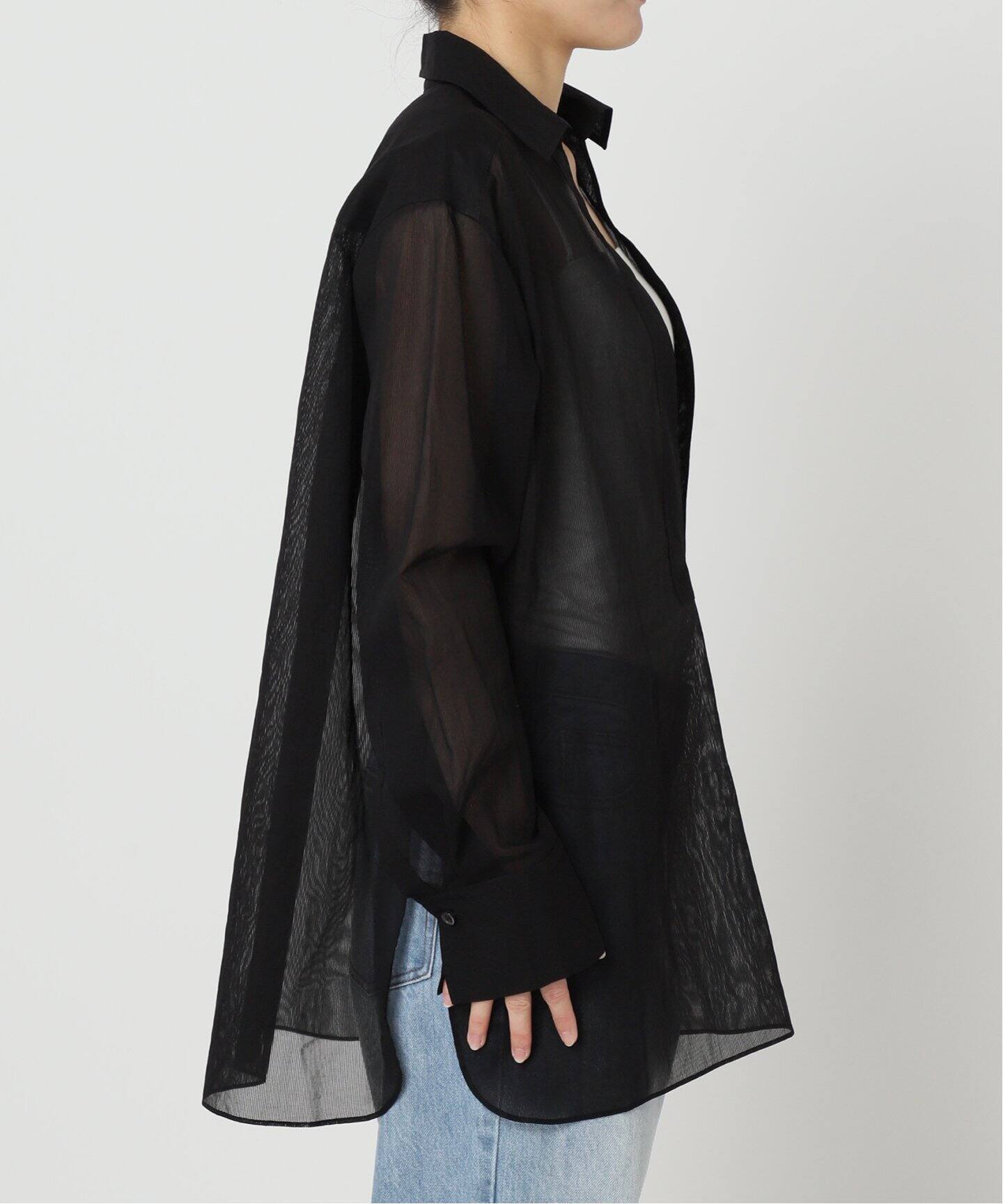 【お値下げ中】完売品！　plage R'IAM シャドウストライプ　シャツ R'IAM シャドウストライプ シャツ（シャツ／ブラウス）｜Plage