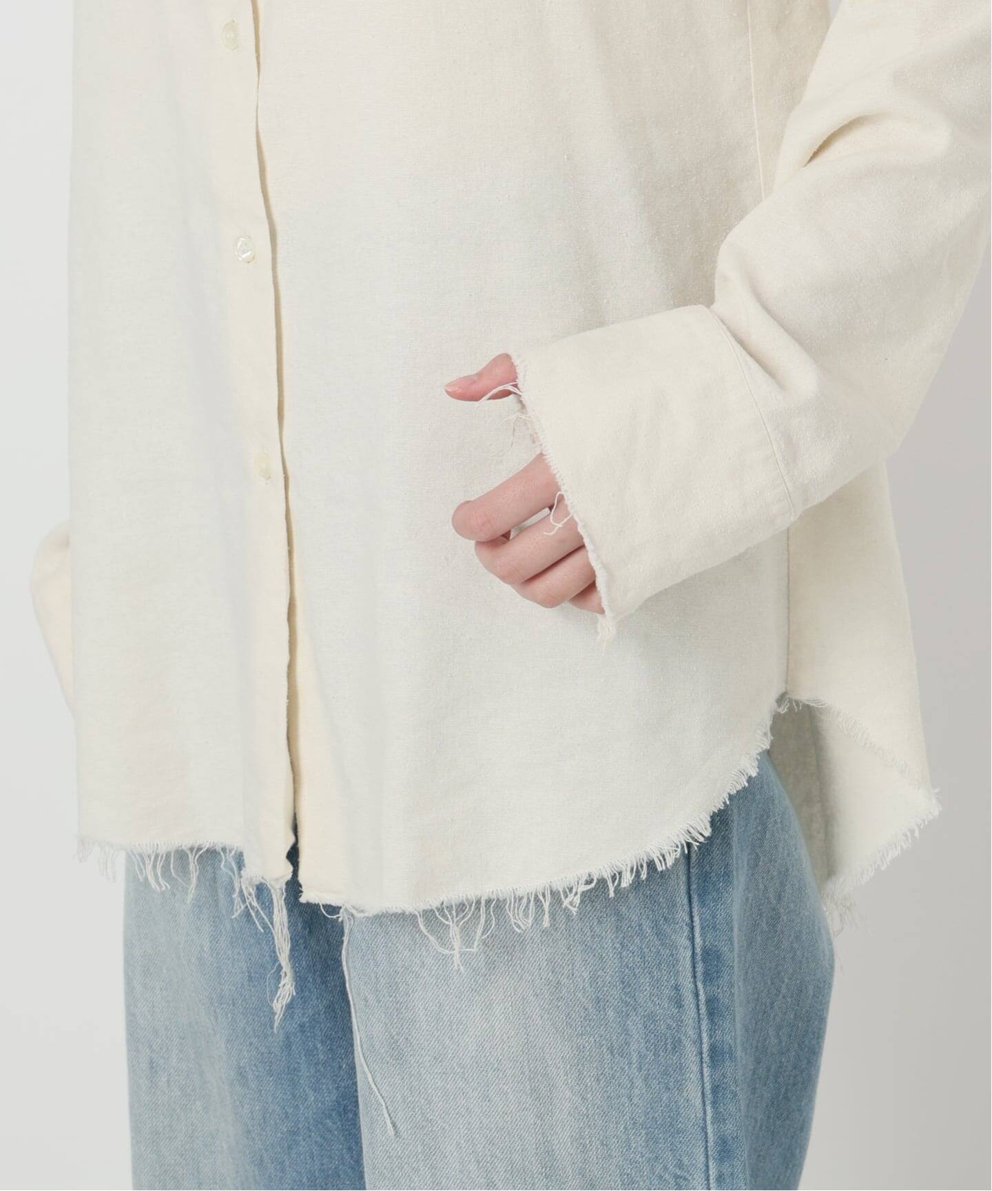 R’IAM シルクMIX DAMEGE シャツ　Plage プラージュ plage｜R'IAM シルクMIX DAMEGE シャツ | Rakuten Fashion(楽天