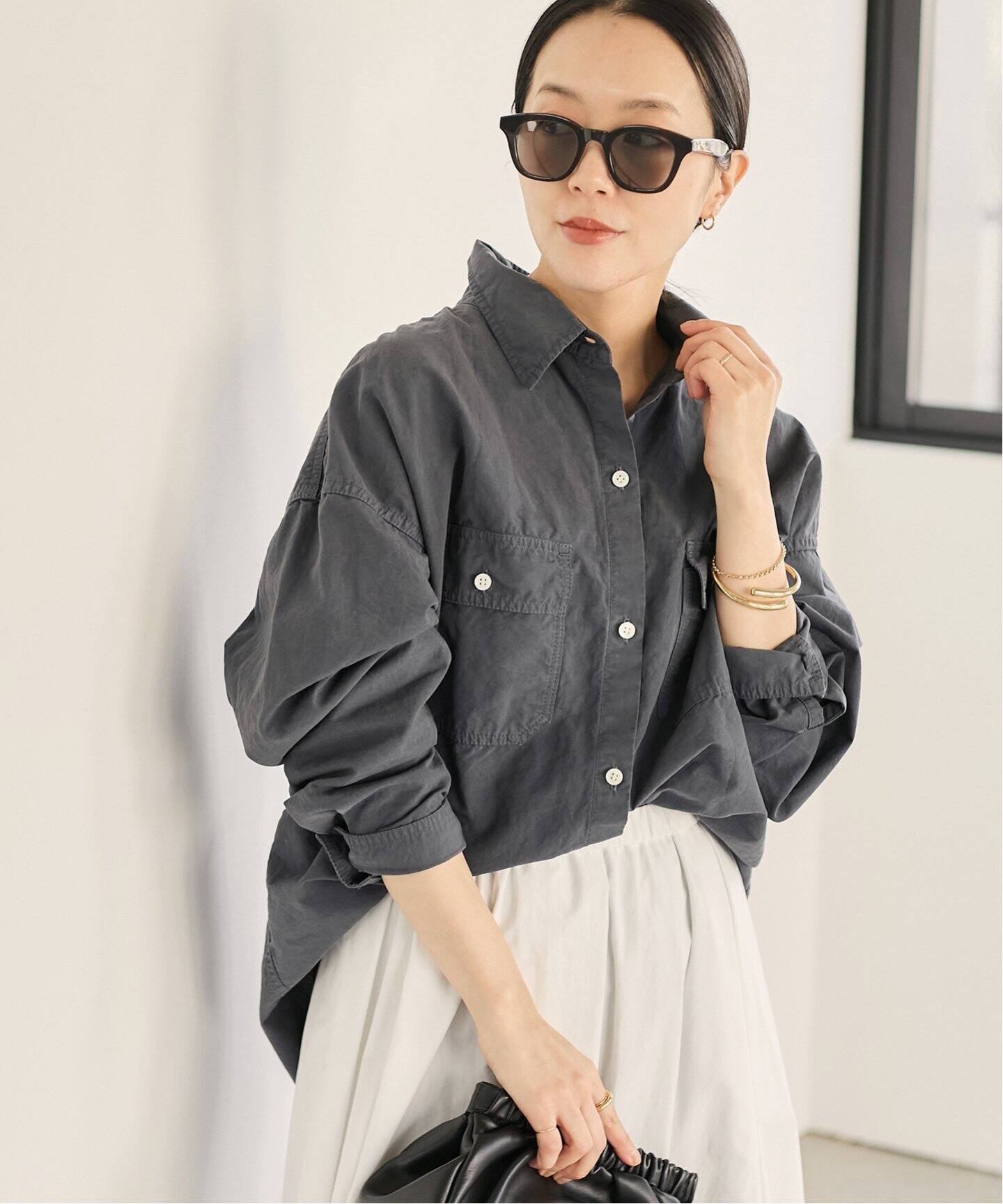 plage プラージュ cotton/silk tiered ブラウス plage プラージュ cotton/silk tiered ブラウス plage｜cotton