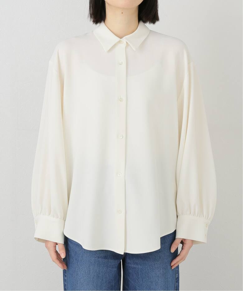 タグあり 美品 プラージュ drapeシャツ ナチュラル double cloth  