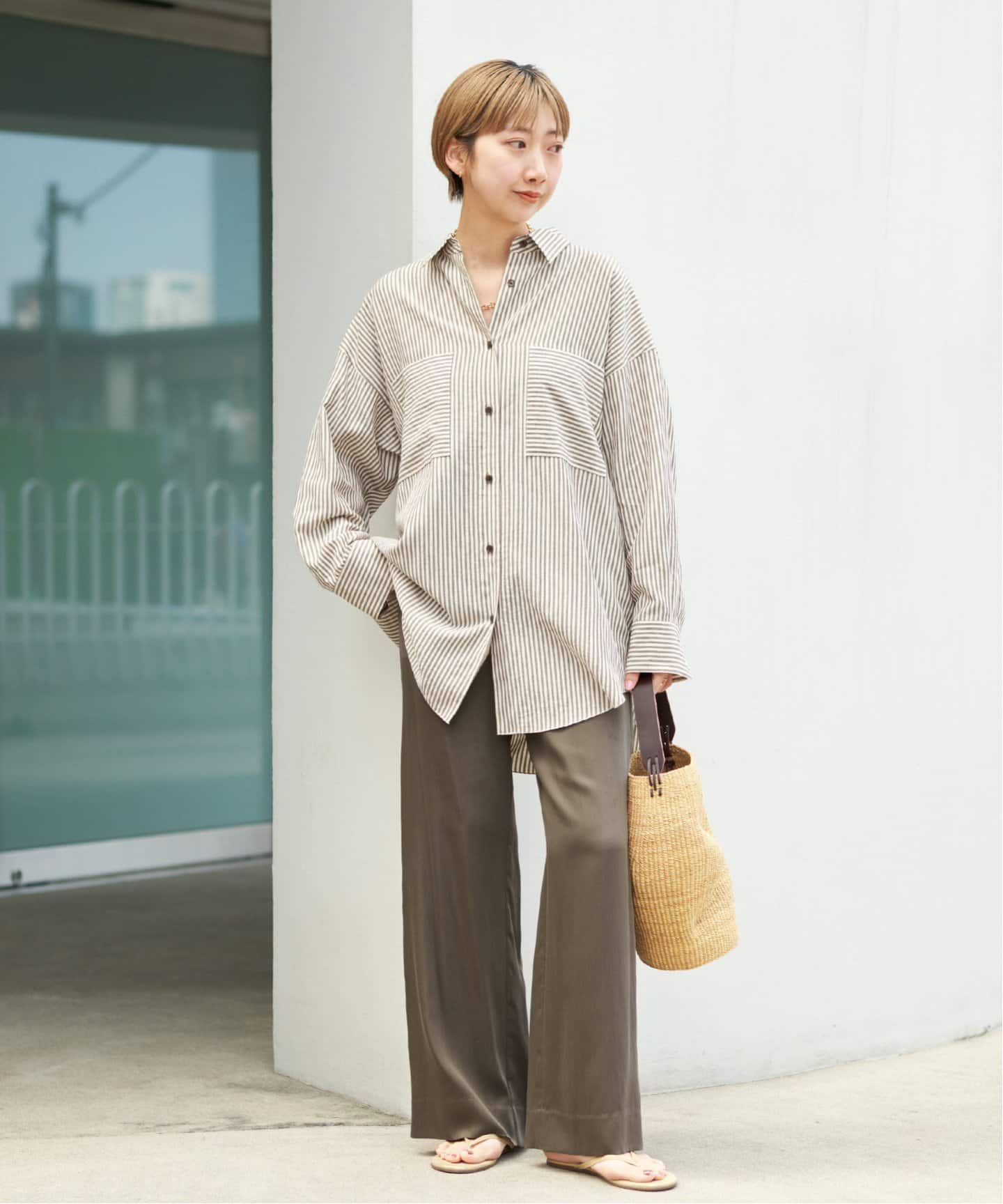 natural slub tunic シャツ（シャツ／ブラウス）｜Plage（プラージュ