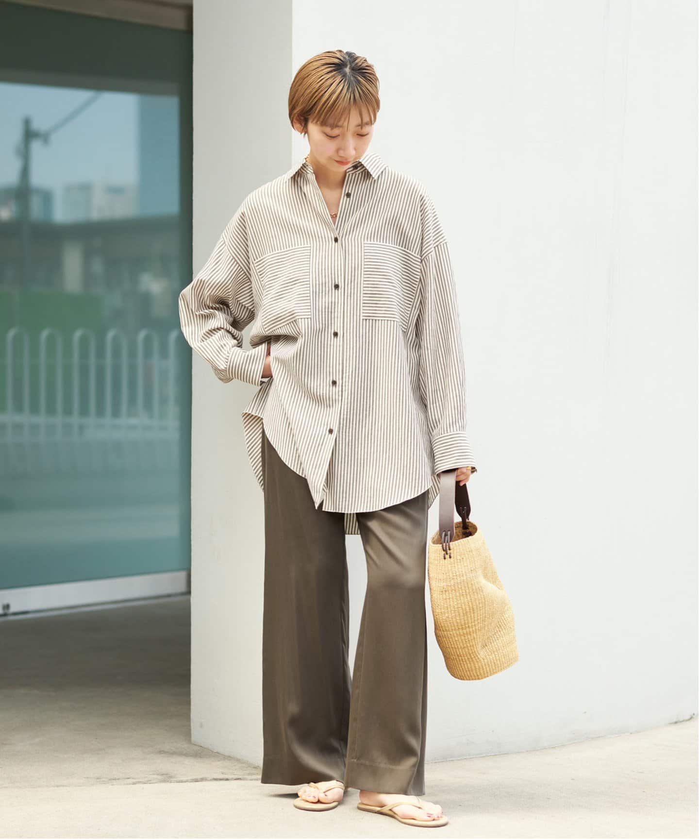 natural slub tunic シャツ（シャツ／ブラウス）｜Plage