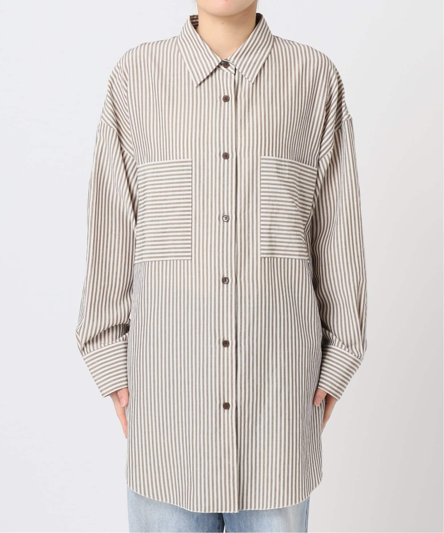 【美品】Plage プラージュ natural slub tunic シャツ 白 natural slub tunic シャツ（シャツ／ブラウス）｜Plage（プラージュ