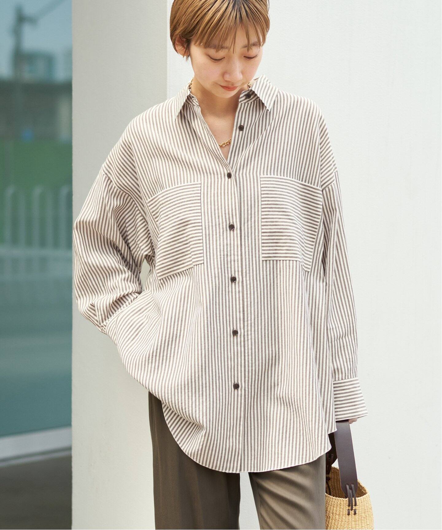 natural slub tunic シャツ（シャツ／ブラウス）｜Plage（プラージュ 