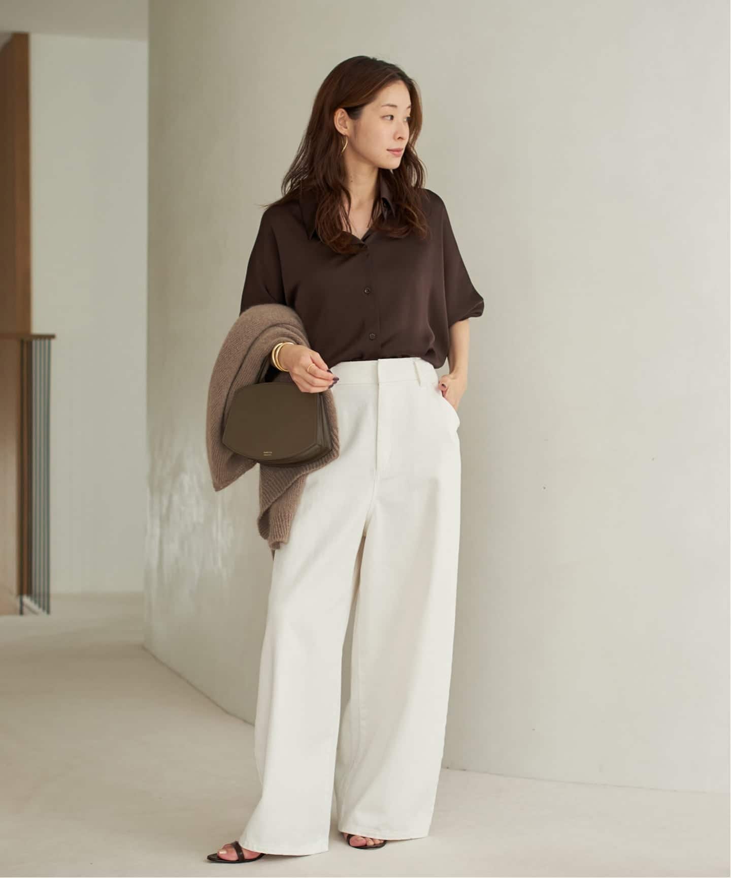 dull satin dolman ブラウス plage25AW dull satin dolman ブラウス（シャツ/ブラウス）｜Plage
