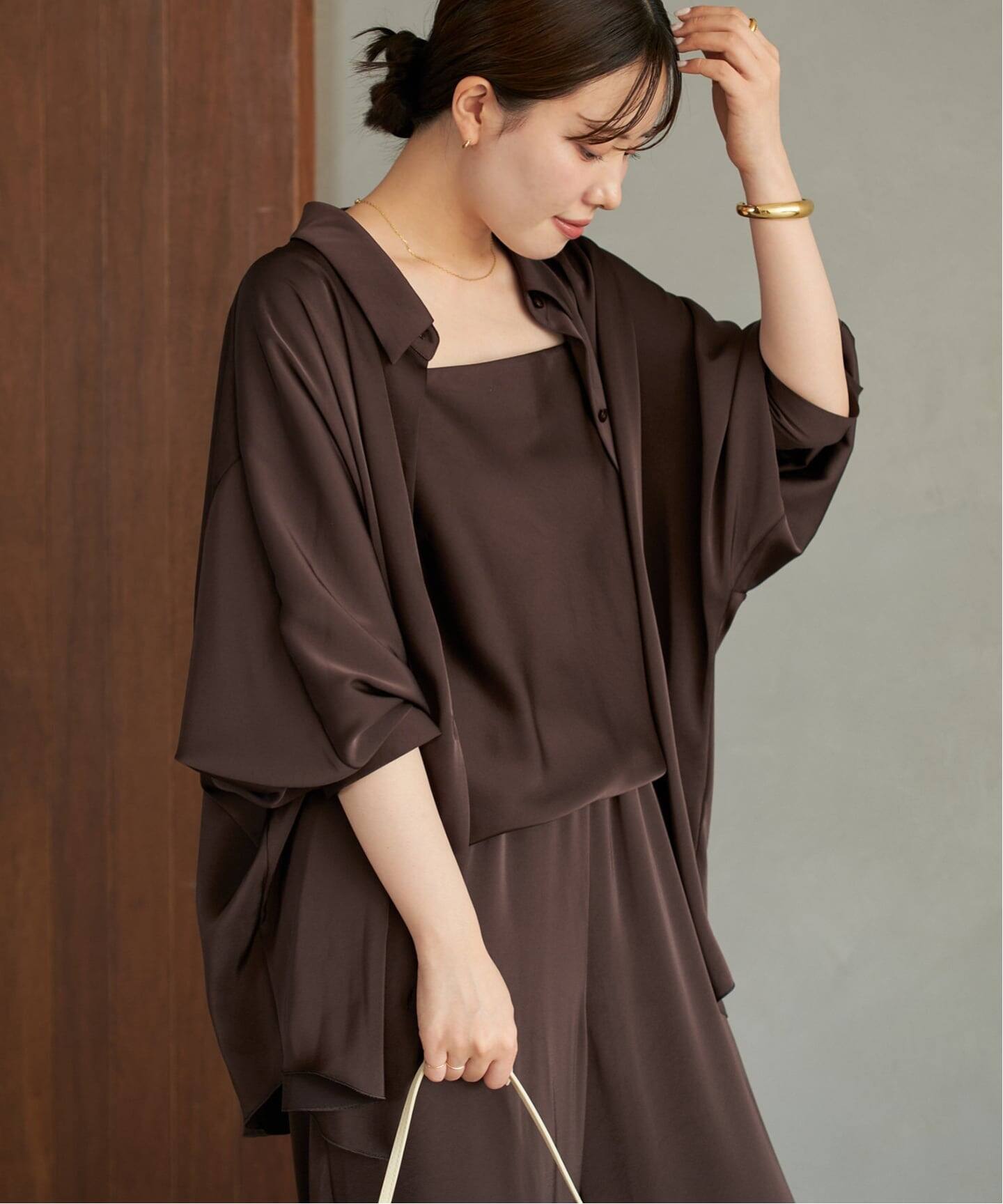 dull satin dolman ブラウス plage25AW dull satin dolman ブラウス plage25AW - メルカリ