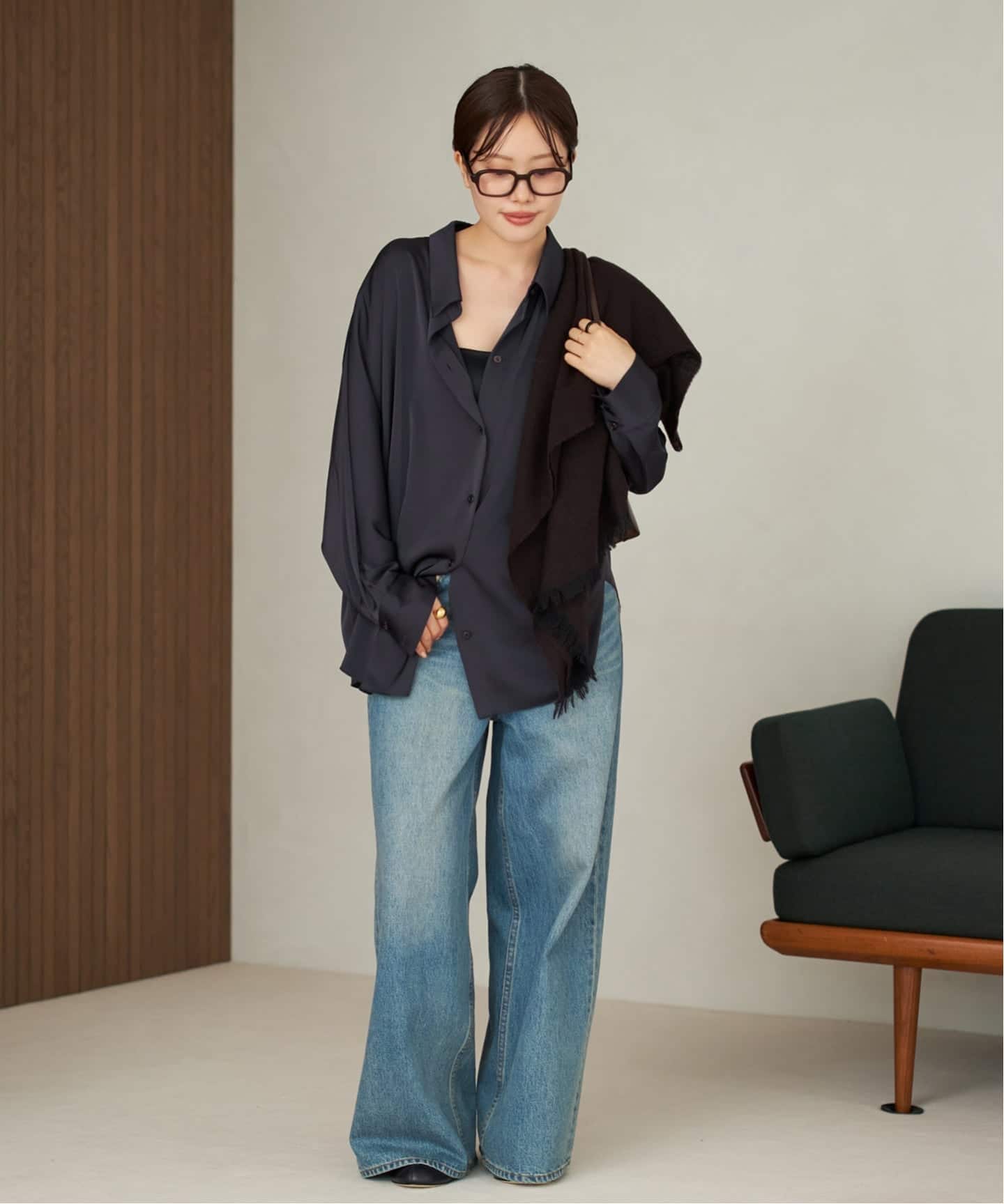 dull satin dolman ブラウス（シャツ／ブラウス）｜Plage