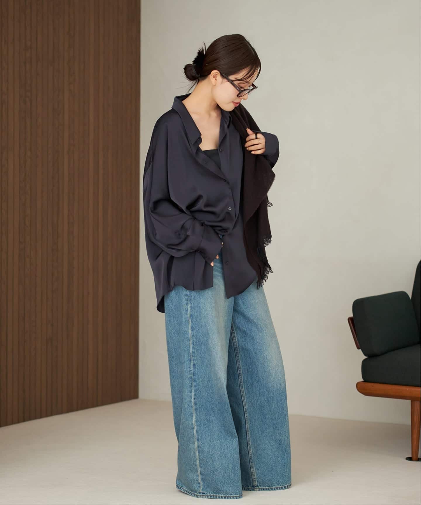 dull satin dolman ブラウス（シャツ／ブラウス）｜Plage