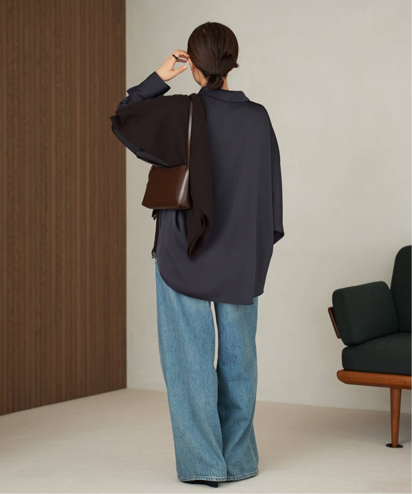 dull satin dolman ブラウス plage25AW dull satin dolman ブラウス（シャツ／ブラウス）｜Plage