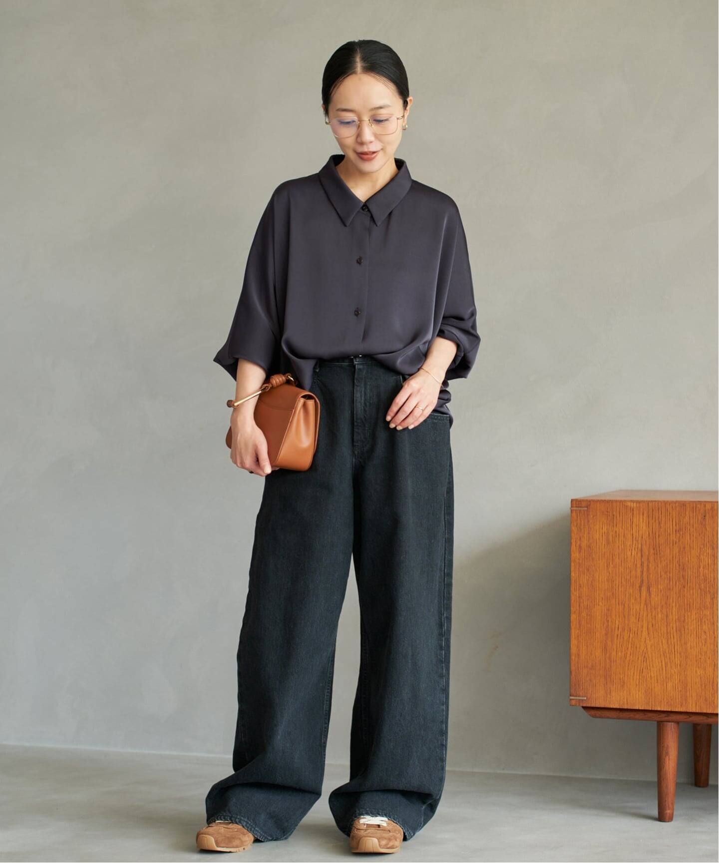 dull satin dolman ブラウス plage25AW dull satin dolman ブラウス（シャツ／ブラウス）｜Plage
