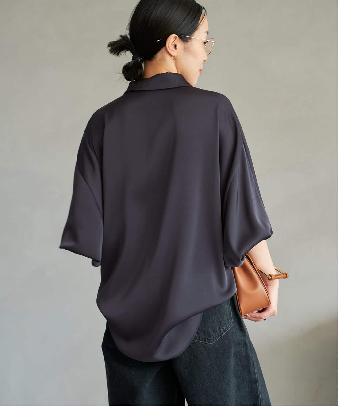 dull satin dolman ブラウス plage25AW dull satin dolman ブラウス（シャツ／ブラウス）｜Plage