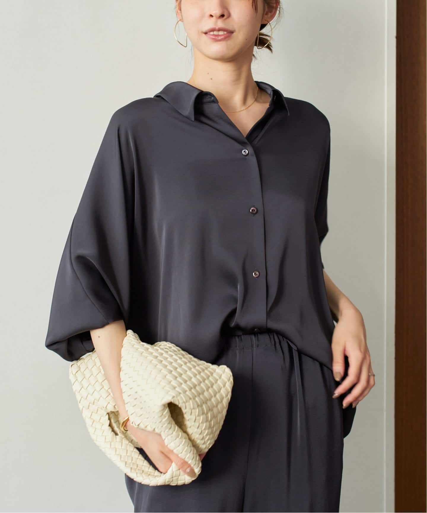 dull satin dolman ブラウス（シャツ／ブラウス）｜Plage（プラージュ
