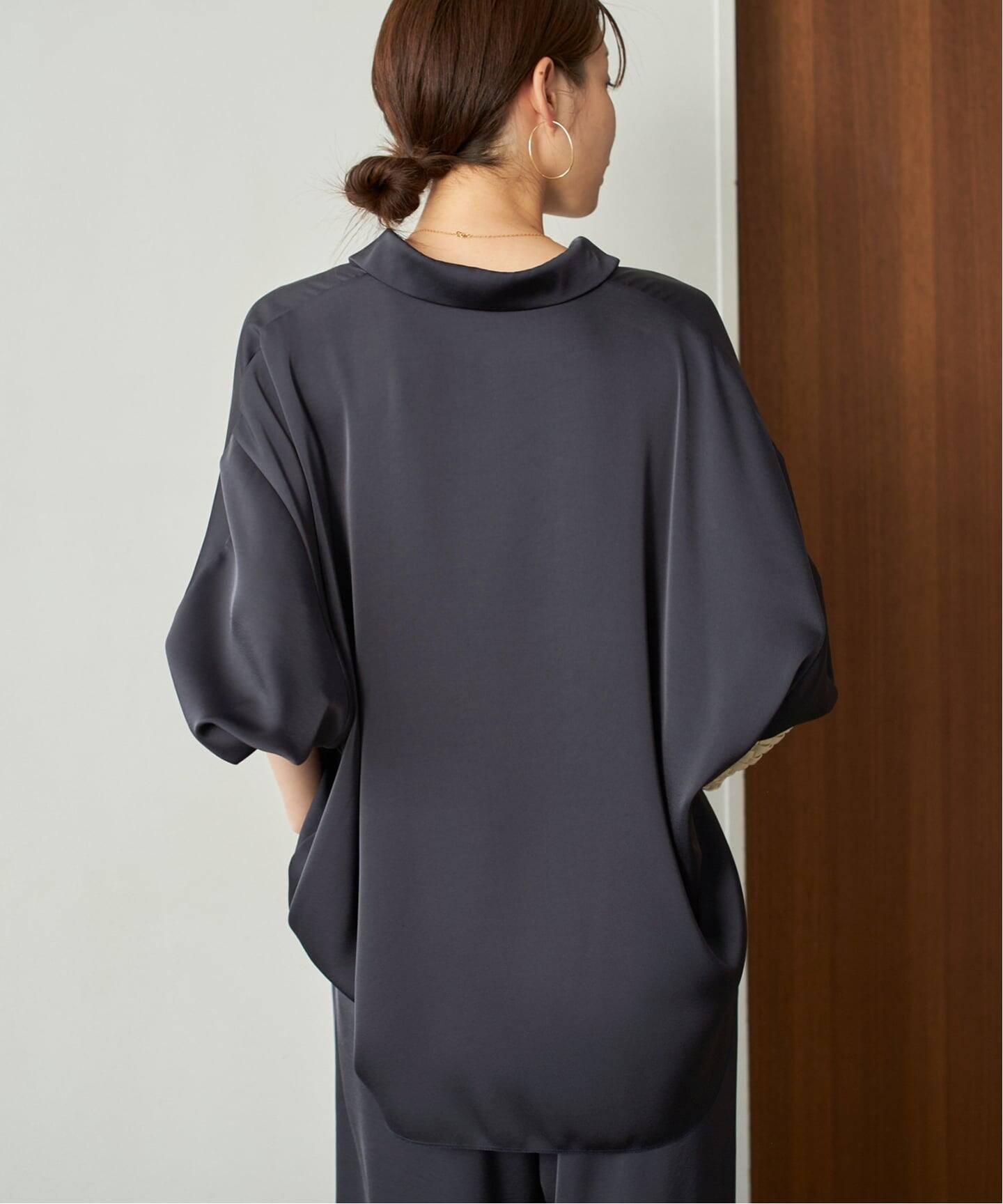 dull satin dolman ブラウス plage25AW dull satin dolman ブラウス（シャツ／ブラウス）｜Plage