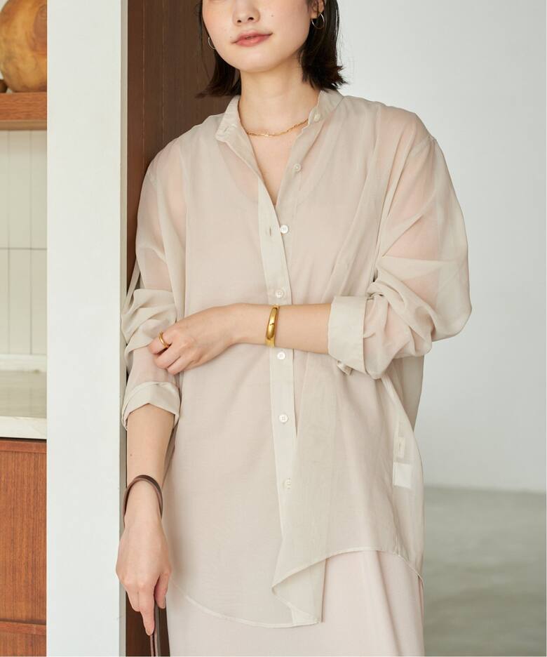 organdy sheer シャツ（シャツ／ブラウス）｜Plage（プラージュ）の 