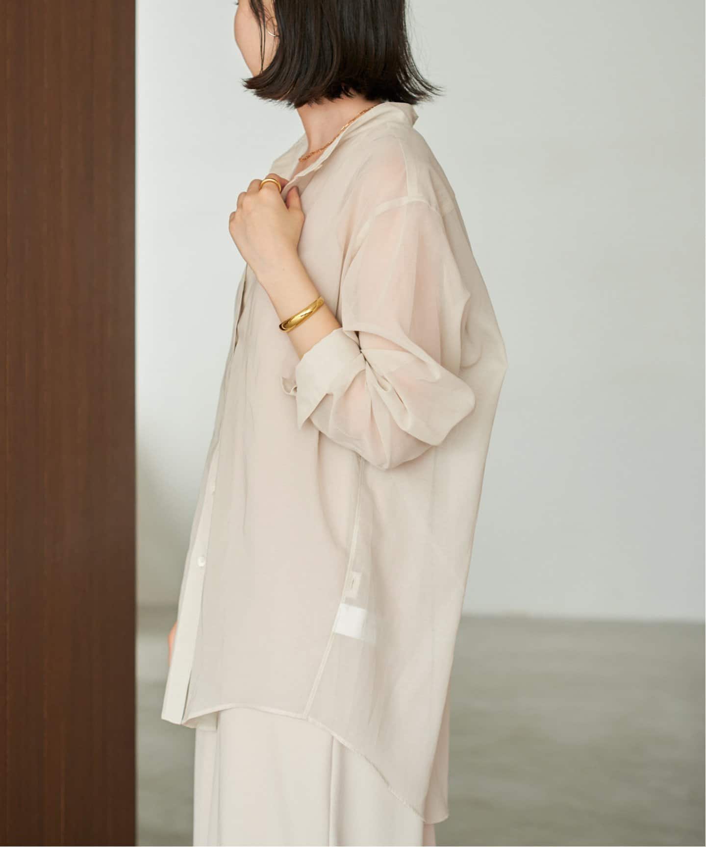organdy sheer シャツ（シャツ／ブラウス）｜Plage（プラージュ）の