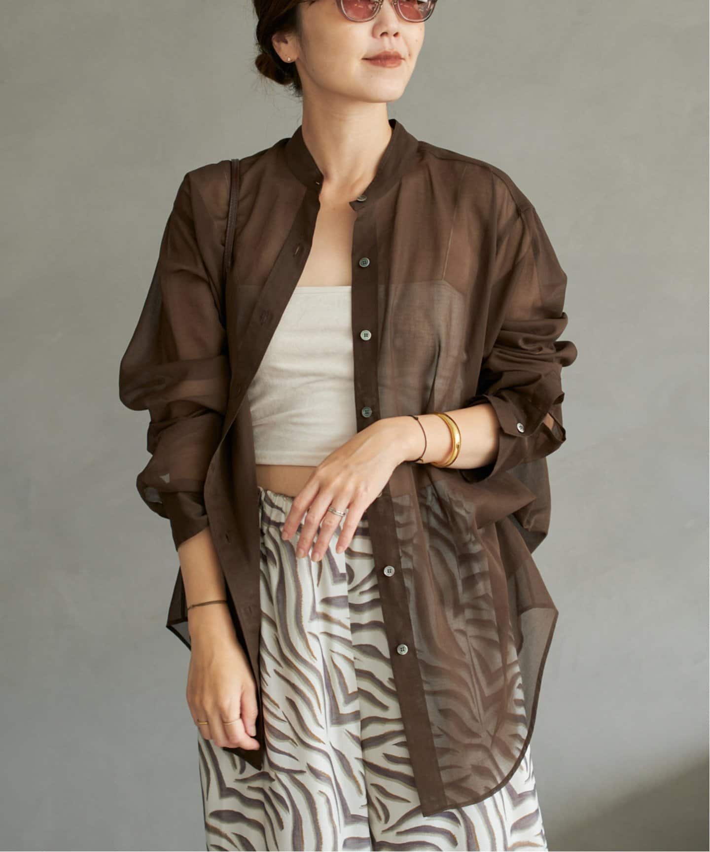 organdy sheer シャツ（シャツ／ブラウス）｜Plage（プラージュ）の