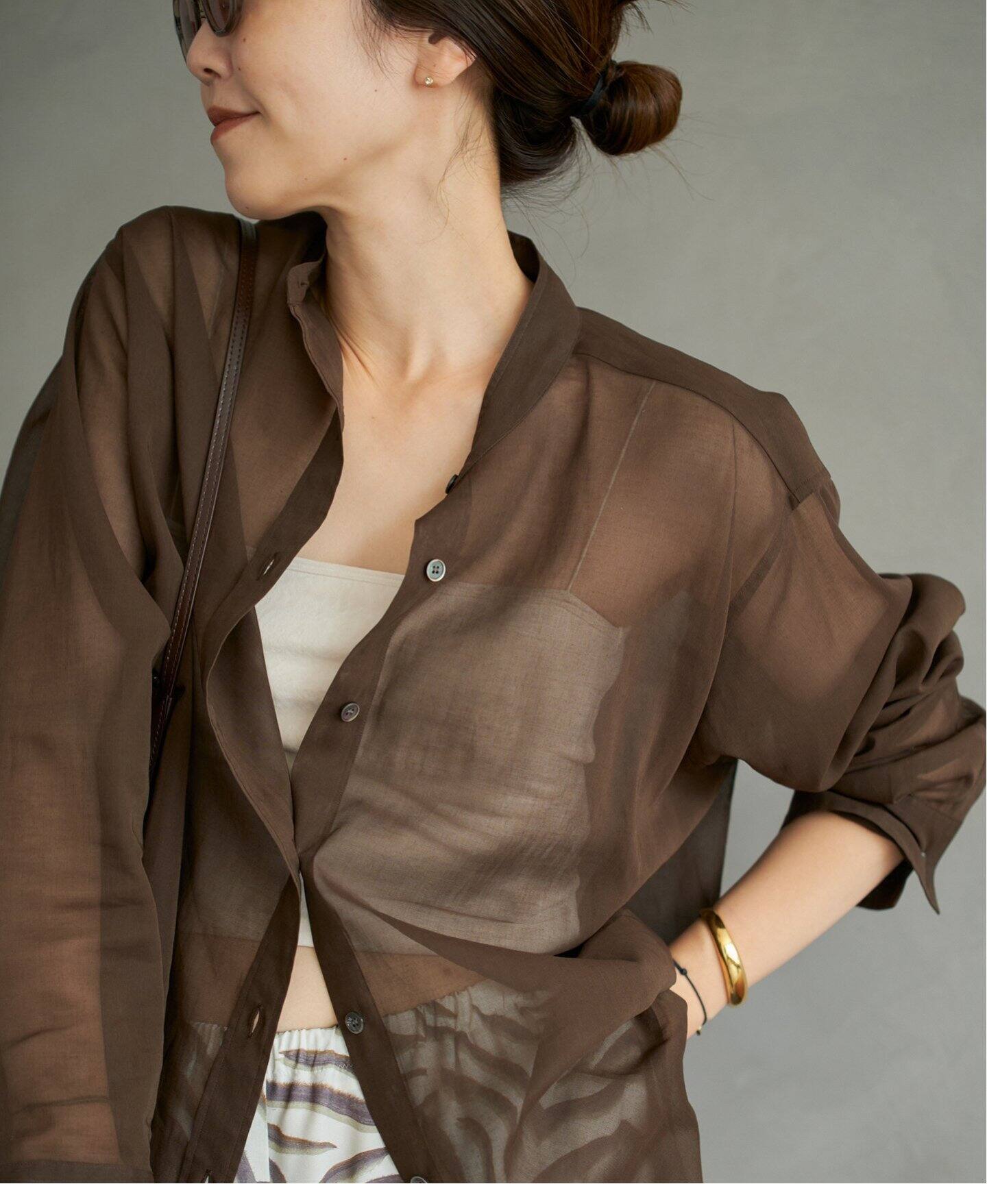 organdy sheer シャツ（シャツ／ブラウス）｜Plage（プラージュ）の 