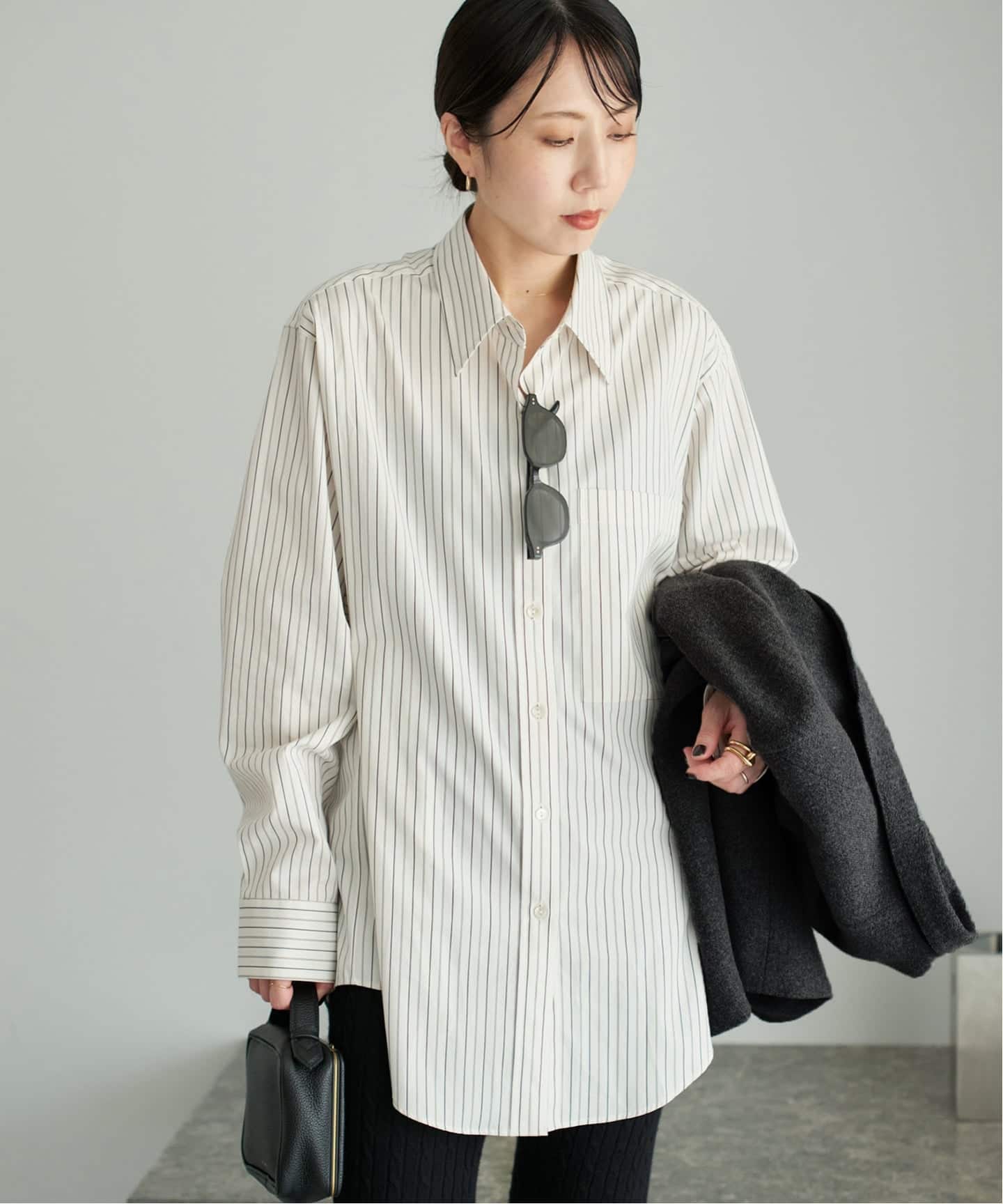 nuance stripe シャツ（シャツ／ブラウス）｜Plage（プラージュ）の