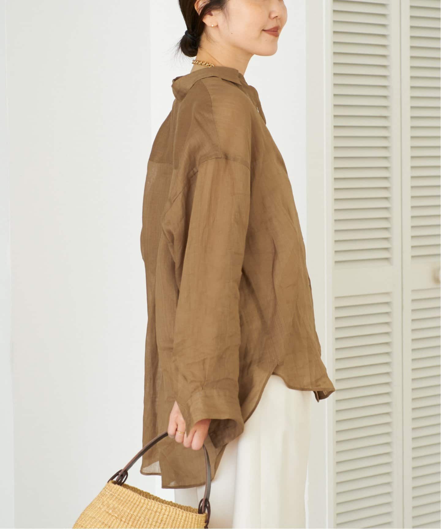 PURE RAMIE SHEER シャツ（シャツ／ブラウス）｜Plage