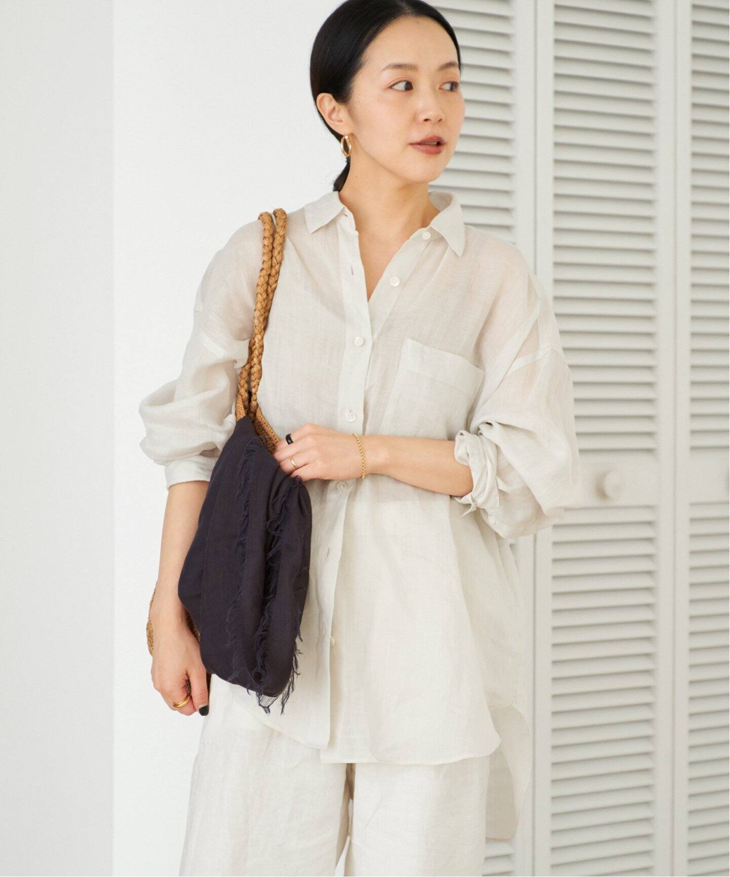 PURE RAMIE SHEER シャツ（シャツ／ブラウス）｜Plage（プラージュ）の 