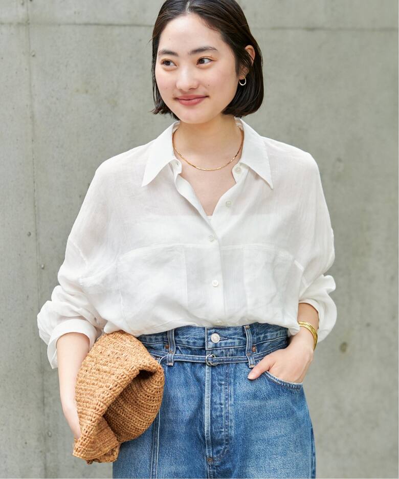 RAMIE LYOCELL CROPPED シャツ（シャツ／ブラウス）｜Plage 