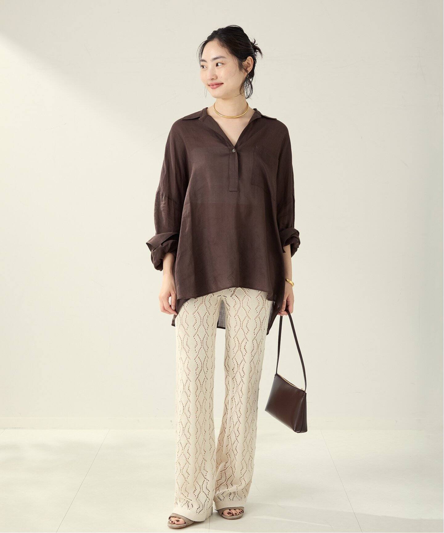 RAMIE LYOCELL LOOSE シャツ（シャツ／ブラウス）｜Plage