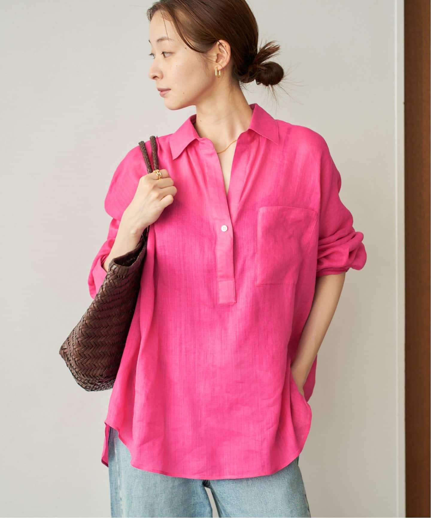 RAMIE LYOCELL LOOSE シャツ（シャツ／ブラウス）｜Plage