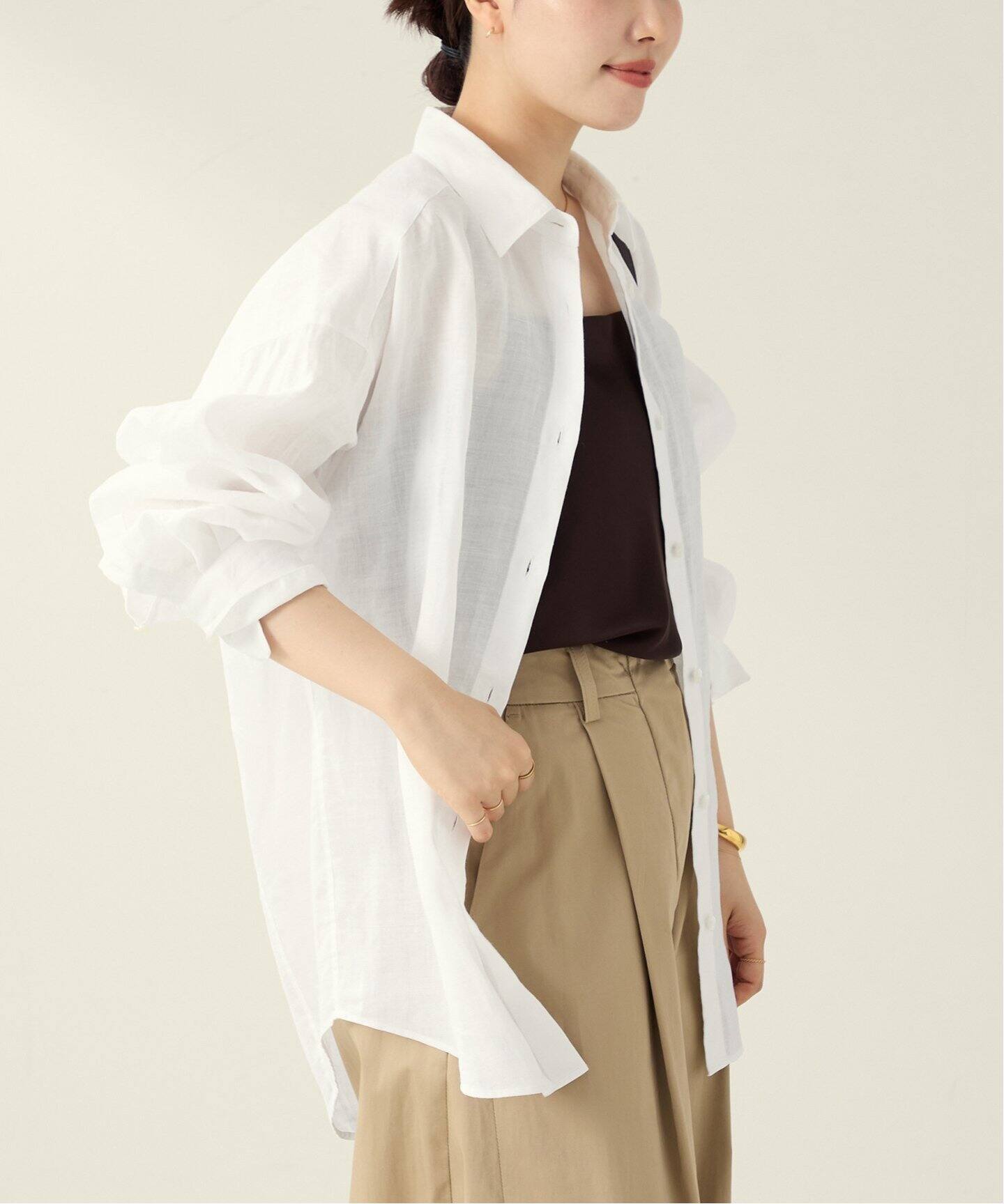 PURE RAMIE WASHED シャツ（シャツ／ブラウス）｜Plage（プラージュ