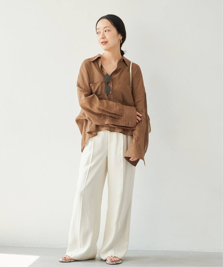 追加》RAMIE LYOCELL CROPPED シャツ 2（シャツ／ブラウス）｜Plage  