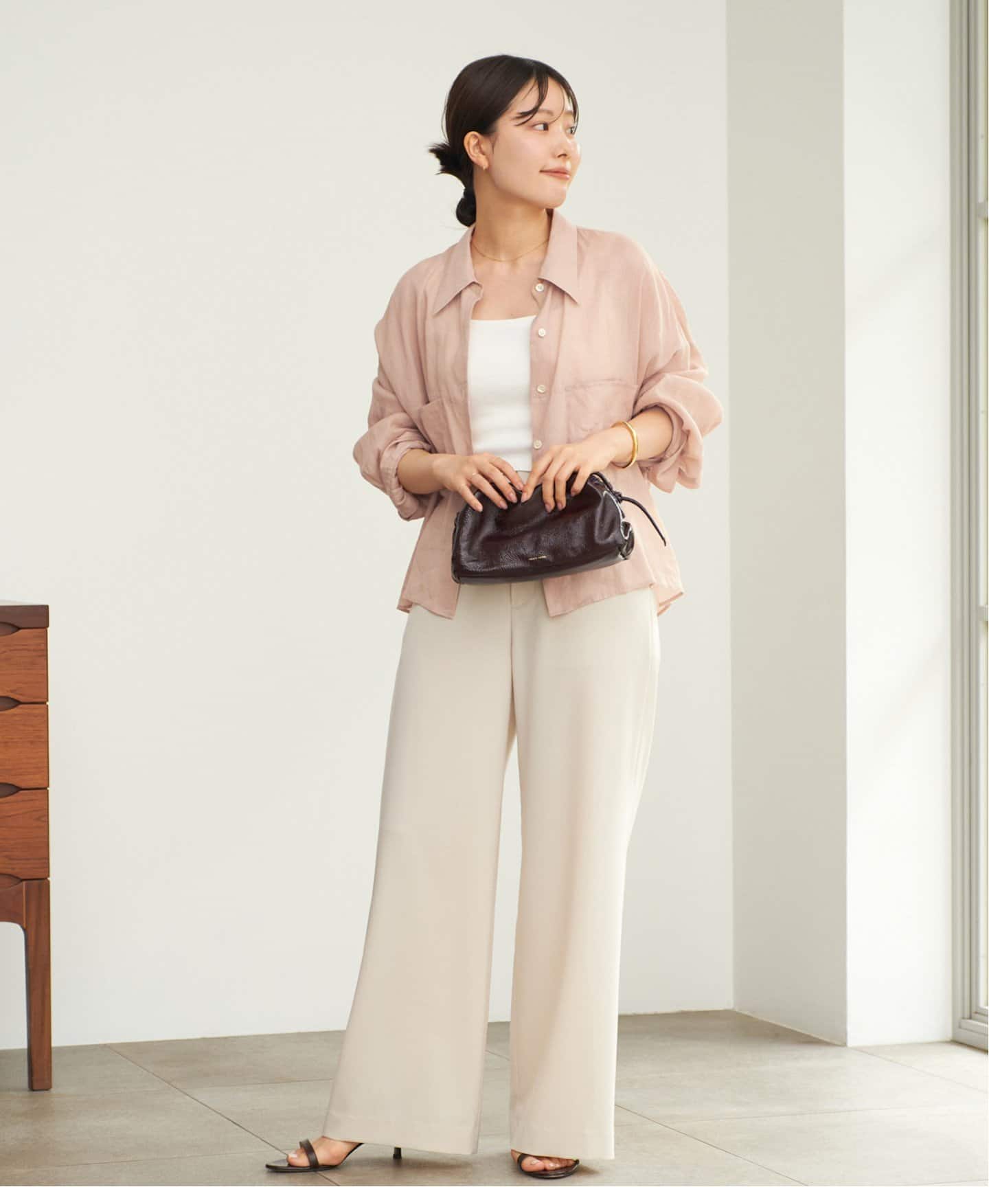 2025　RAMIE LYOCELL CROPPED シャツ 追加予約》RAMIE LYOCELL CROPPED シャツ 2（シャツ／ブラウス