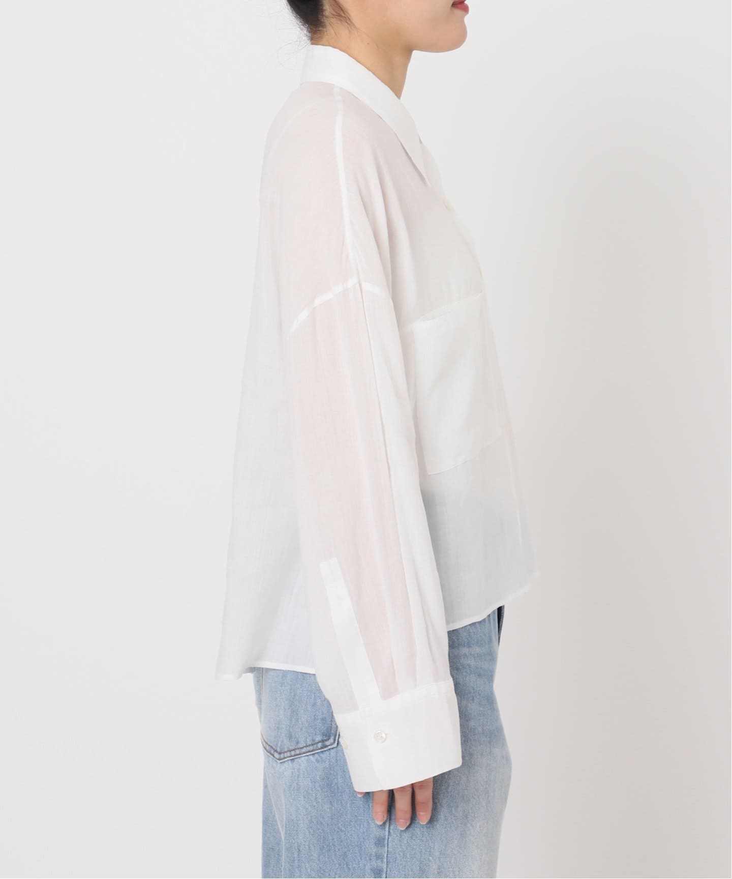 RAMIE LYOCELL CROPPED シャツ （ホワイト） 追加予約》RAMIE LYOCELL CROPPED シャツ 2（シャツ／ブラウス