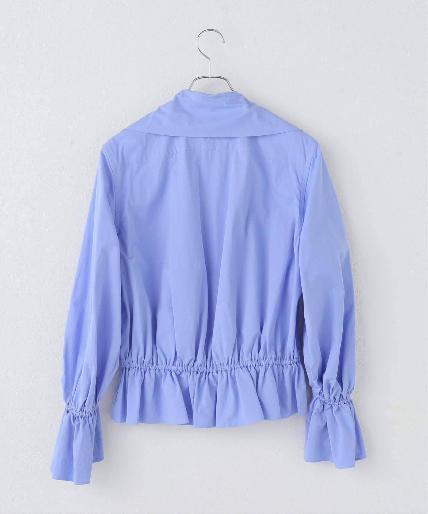 JANE SMITH / ジェーンスミス WASHED COTTON BROAD BOW TIE ブラウス