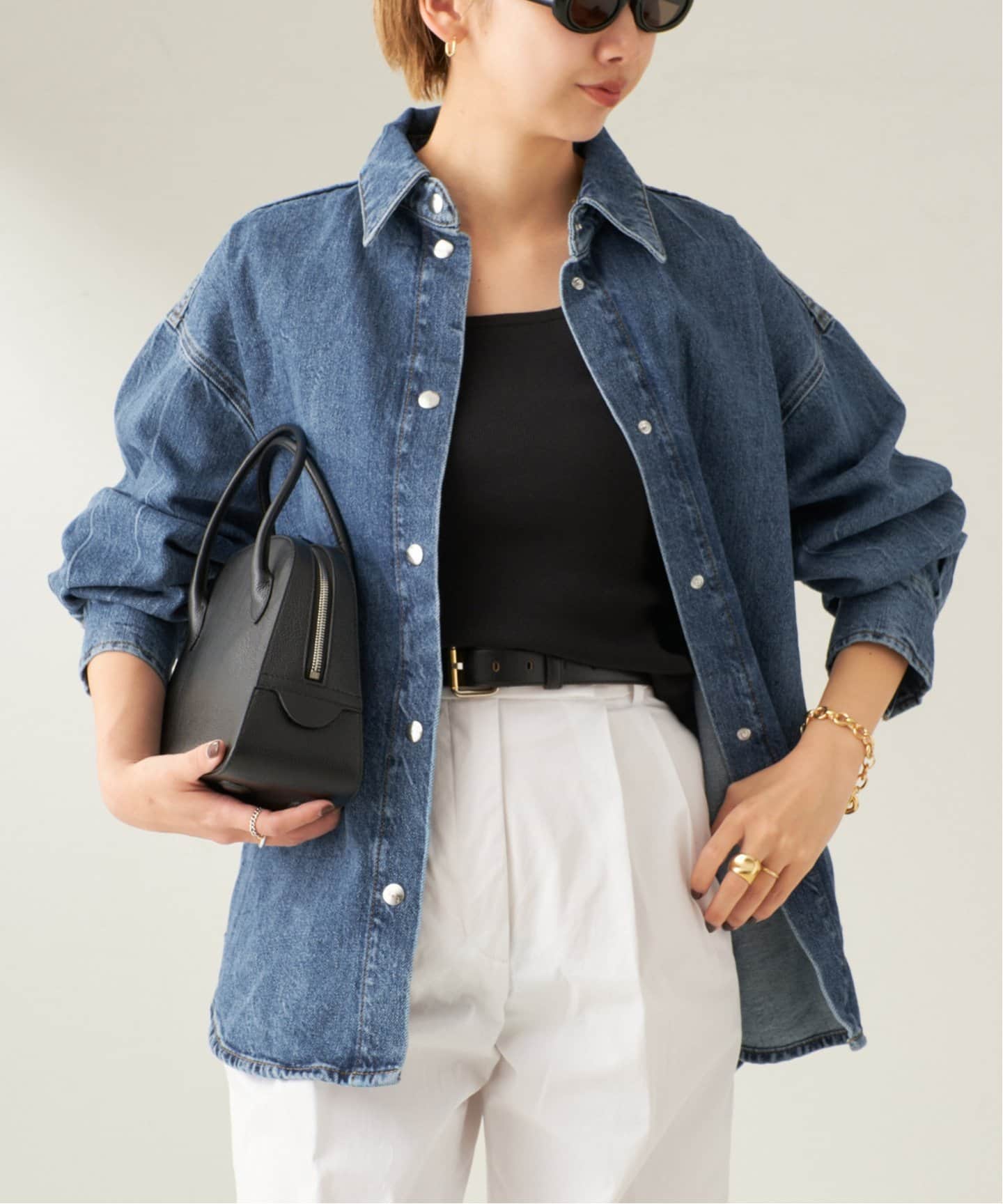ROHE / ロヘ Denim oversized シャツ