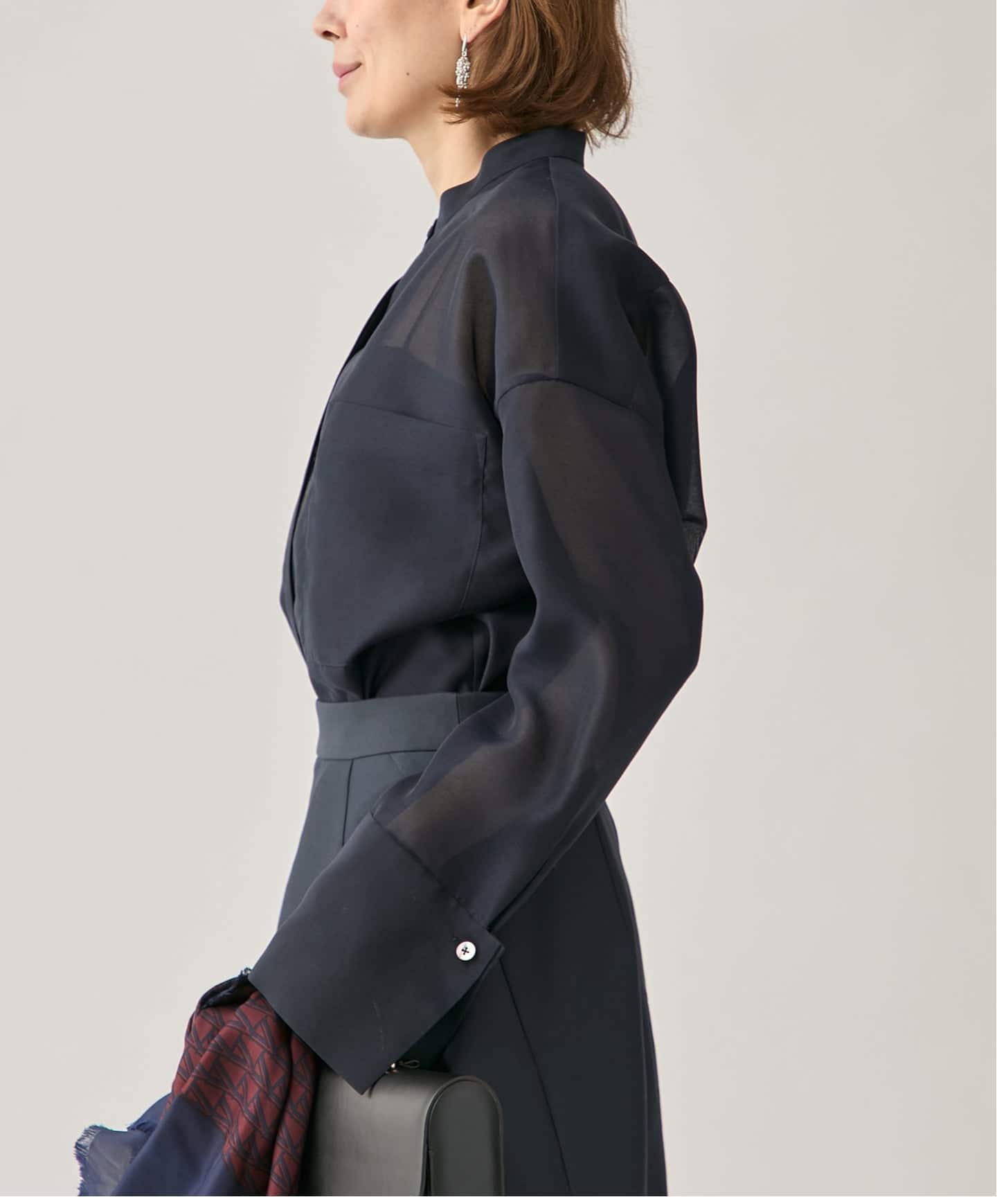 ブライトオーガンジーシャツ（シャツ／ブラウス）｜VERMEIL par iena