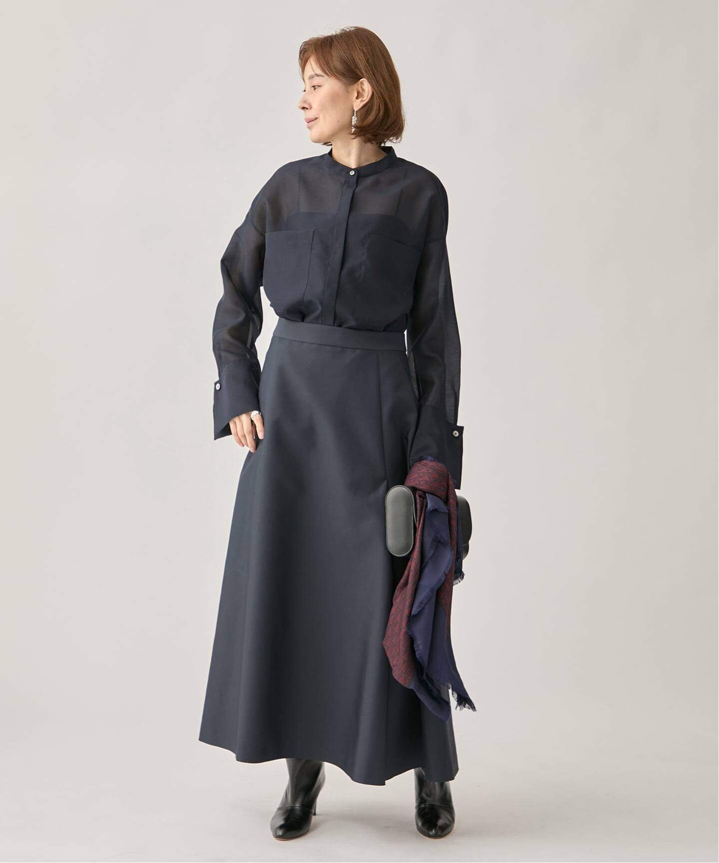 ブライトオーガンジーシャツ（シャツ／ブラウス）｜VERMEIL par iena