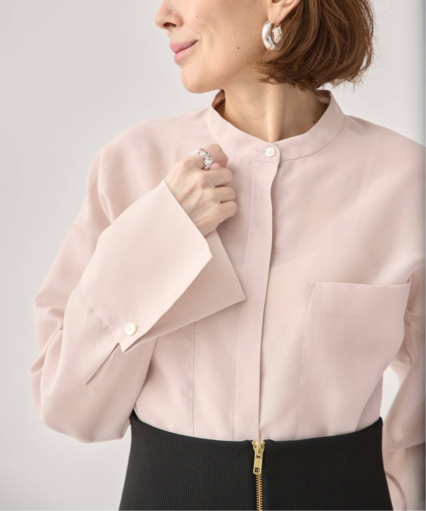 今期25AW VERMEILpariena ブライトオーガンジーシャツ IENA ブライトオーガンジーシャツ（シャツ／ブラウス）｜VERMEIL par iena