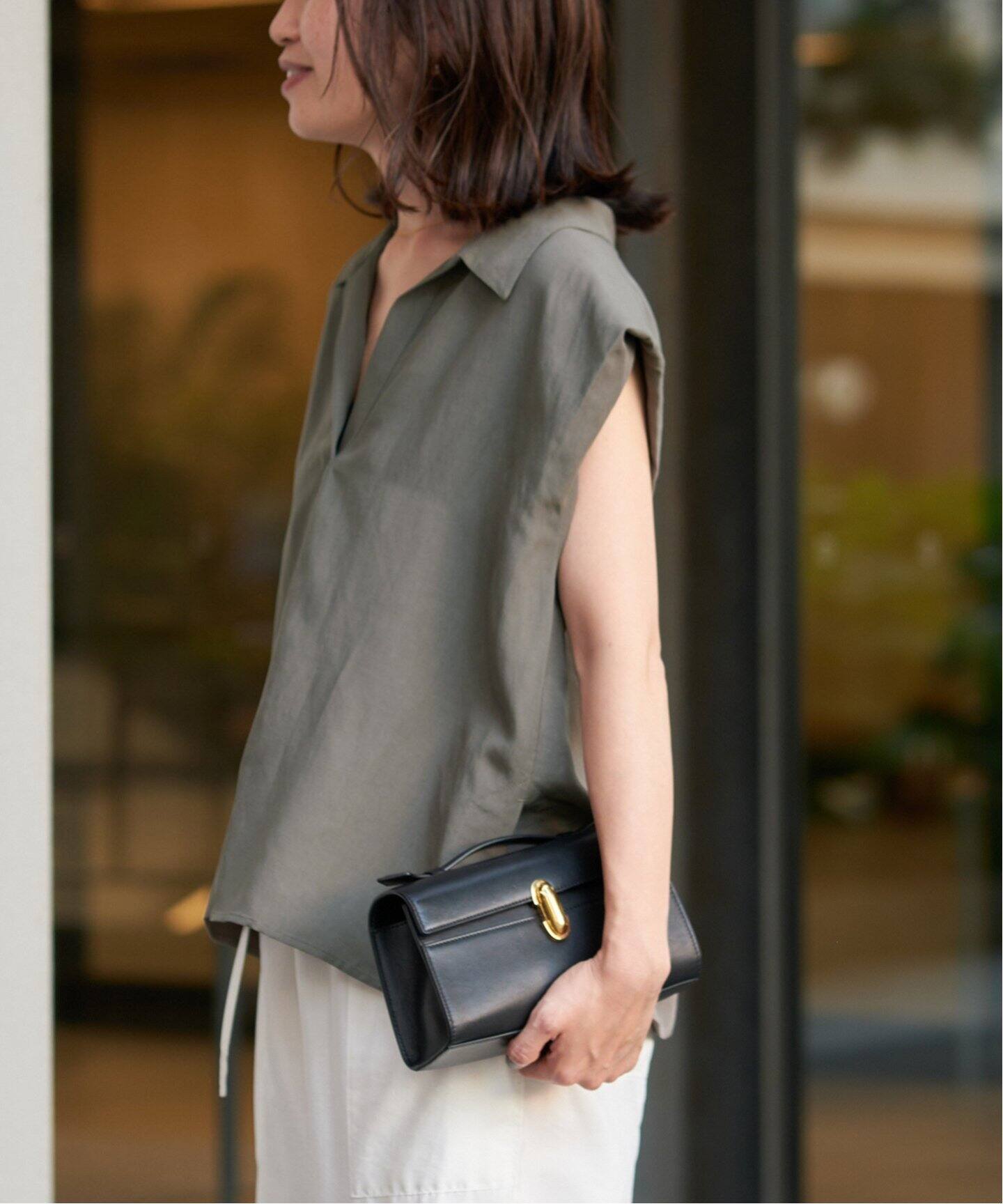 VERMEIL par iena ♡リネン シャツ  黒  36 新品 IENA - VERMEIL par iena ♡リネン シャツ 黒 36 新品の通販 by