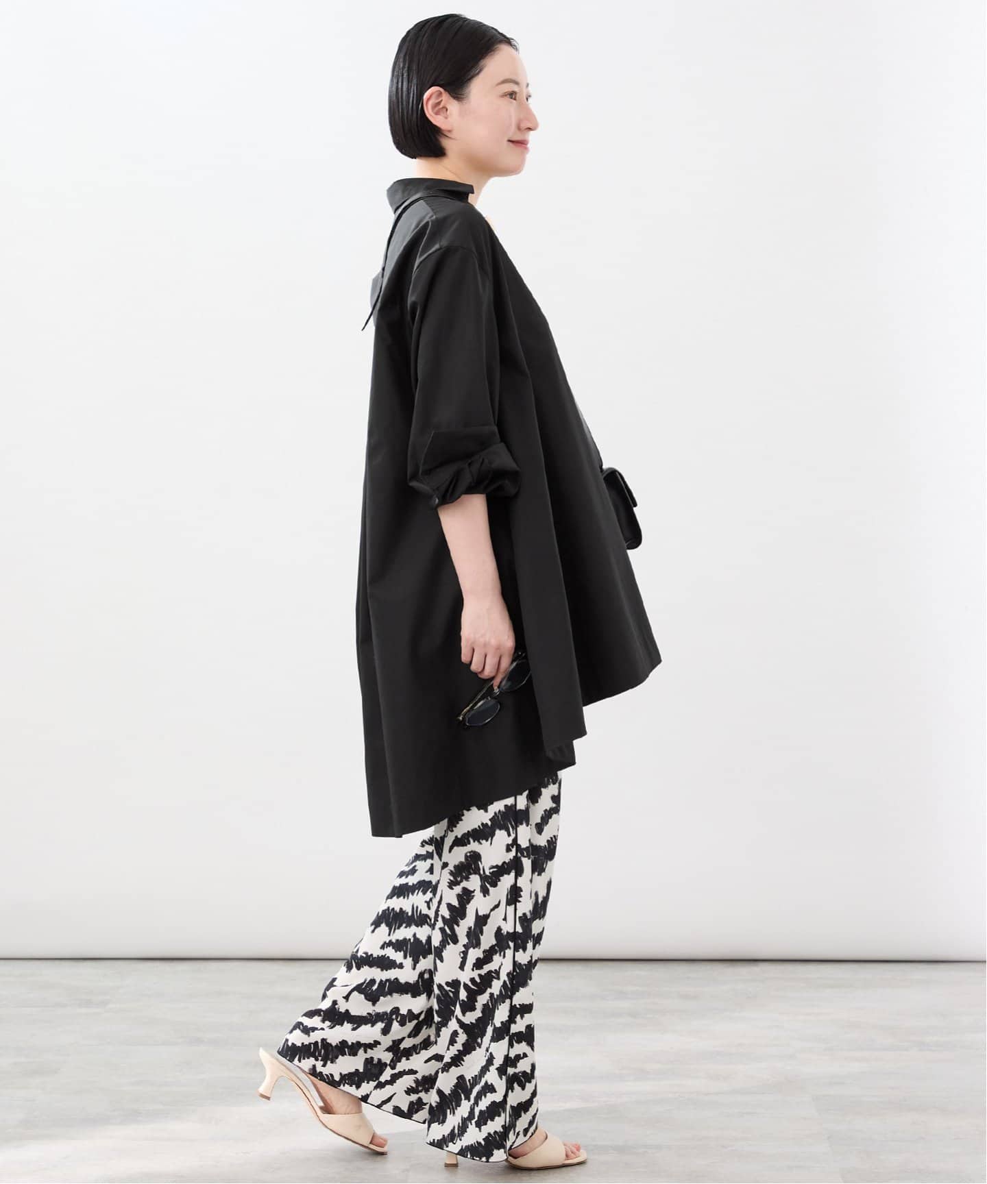 【VERMEIL par iena イエナ】スキッパーオーバーシャツ VERMEIL par iena】スキッパーオーバーシャツ