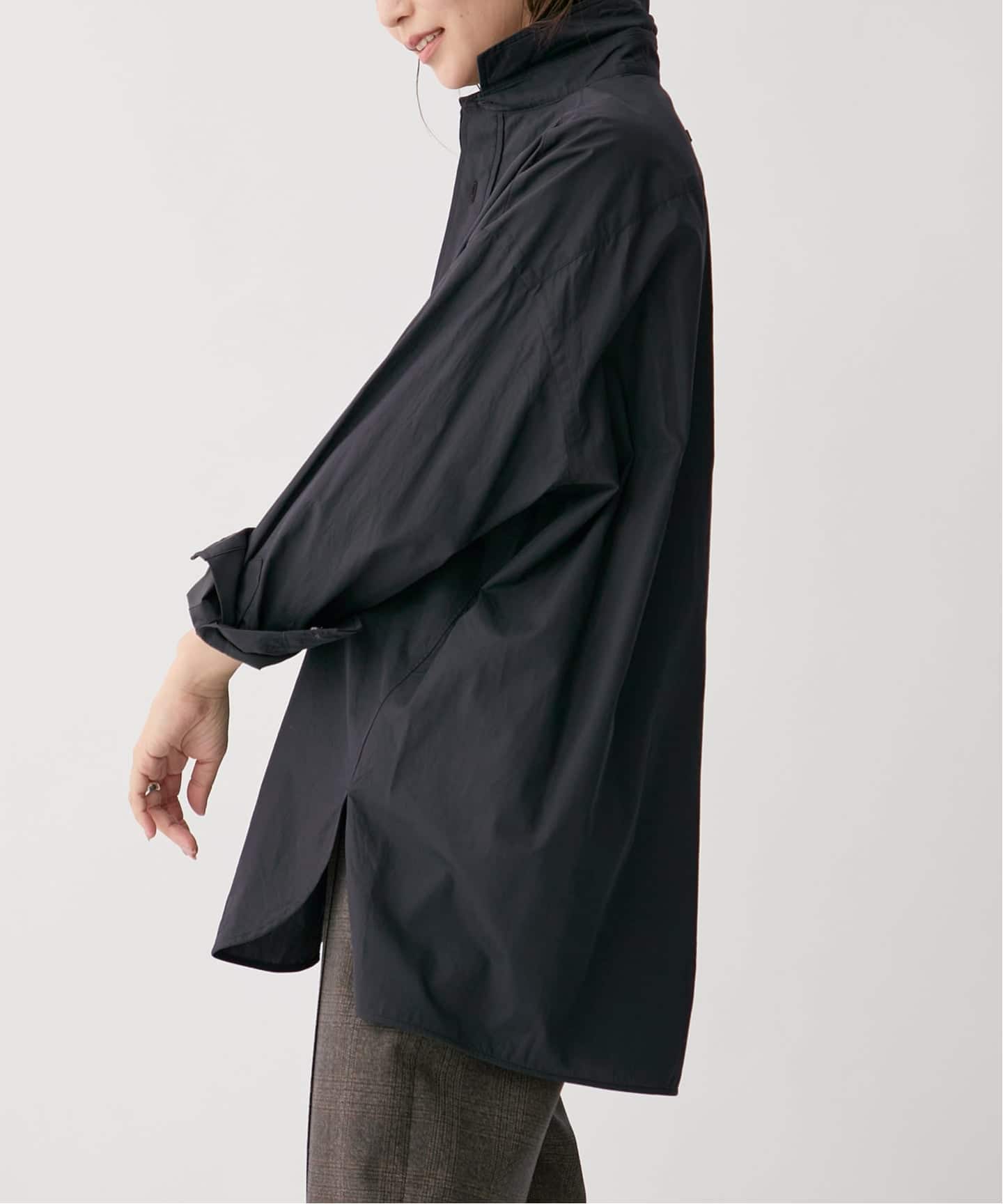 TICCA ティッカ 長袖シャツ シルク100 シアー 黒 ブラック 美品 近年 TICCA ティッカ 長袖シャツ シルク100 シアー 黒 ブラック 美品