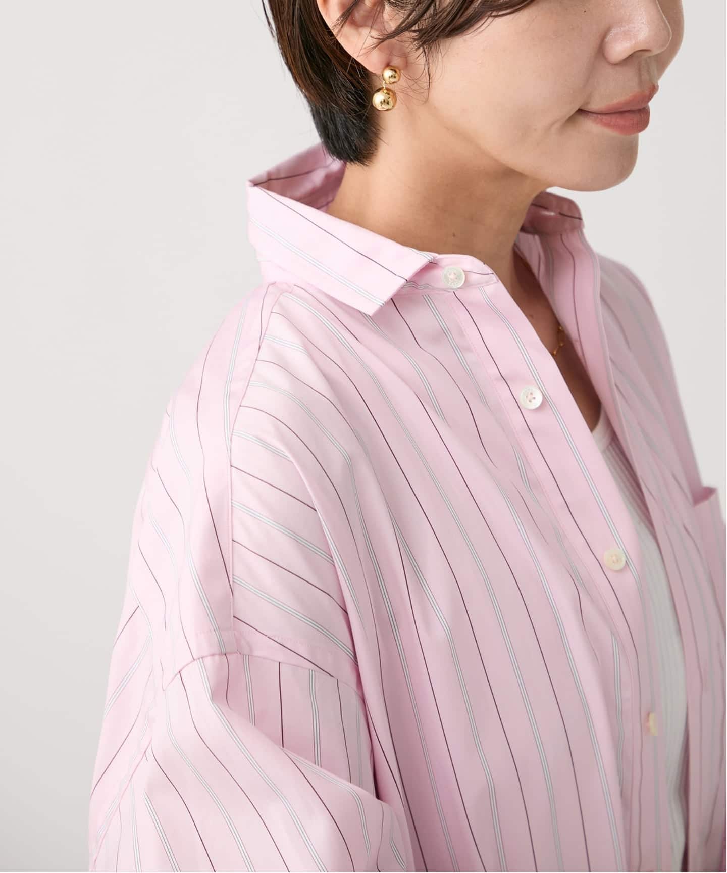 TICCA ティッカ スクエアビッグシャツ TBEA-101（シャツ／ブラウス