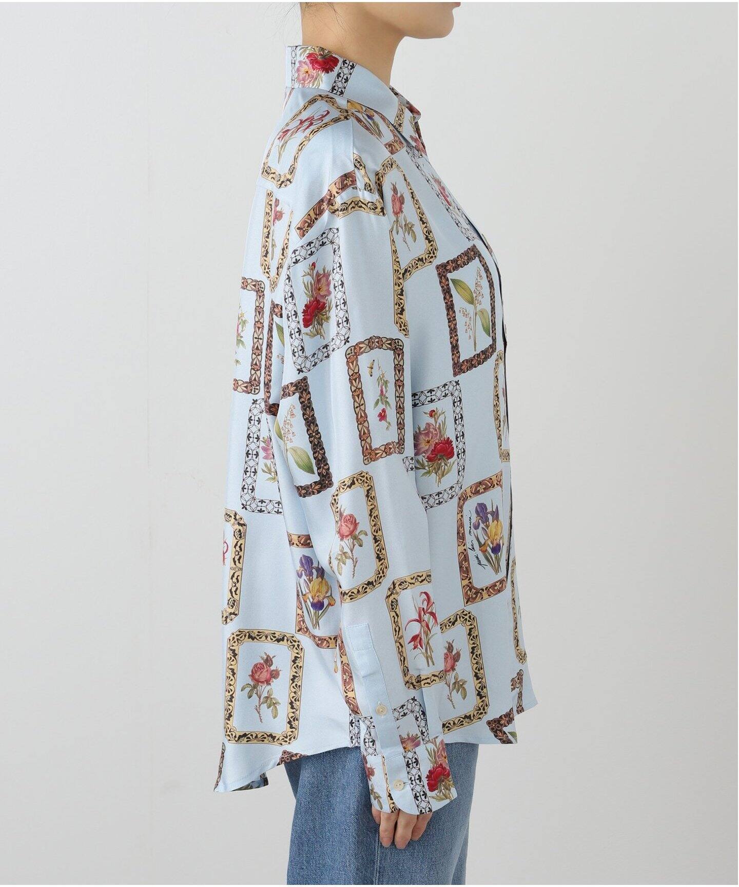 美品 Pierre louis Mascia ベルト付き シャツ ジャケット PIERRE LOUIS MASCIA ピエールルイマーシャ Shirts 514658/101（シャツ