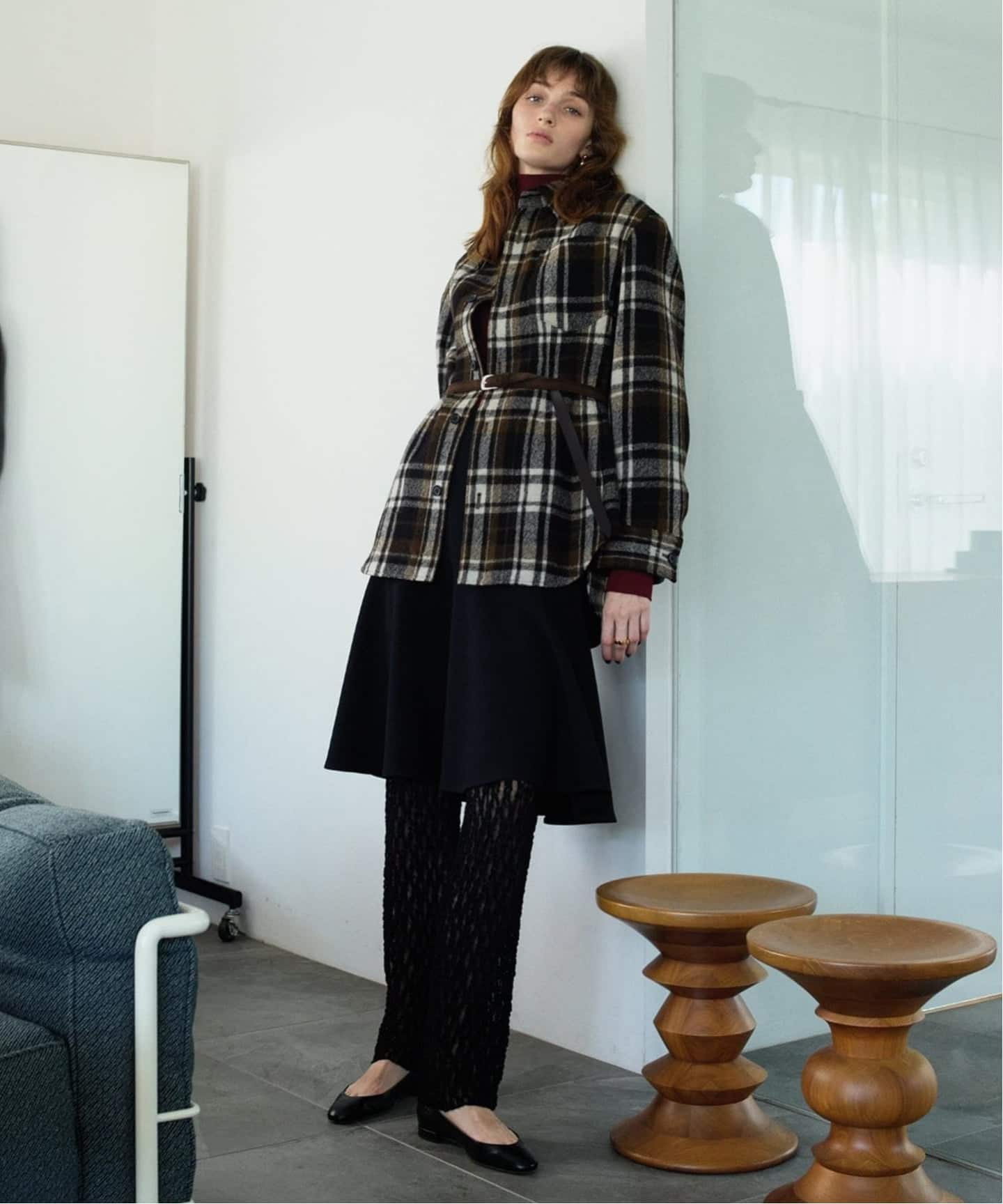 INSCRIRE アンスクリア Check Conscious シャツ I25AWSH97（シャツ