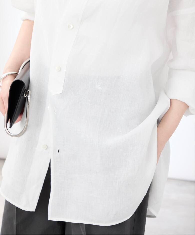 TICCA ティッカ 別注リネンスクエアビッグシャツ TBES-402（シャツ  