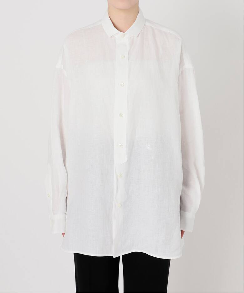 TICCA ティッカ 別注リネンスクエアビッグシャツ TBES-402（シャツ  