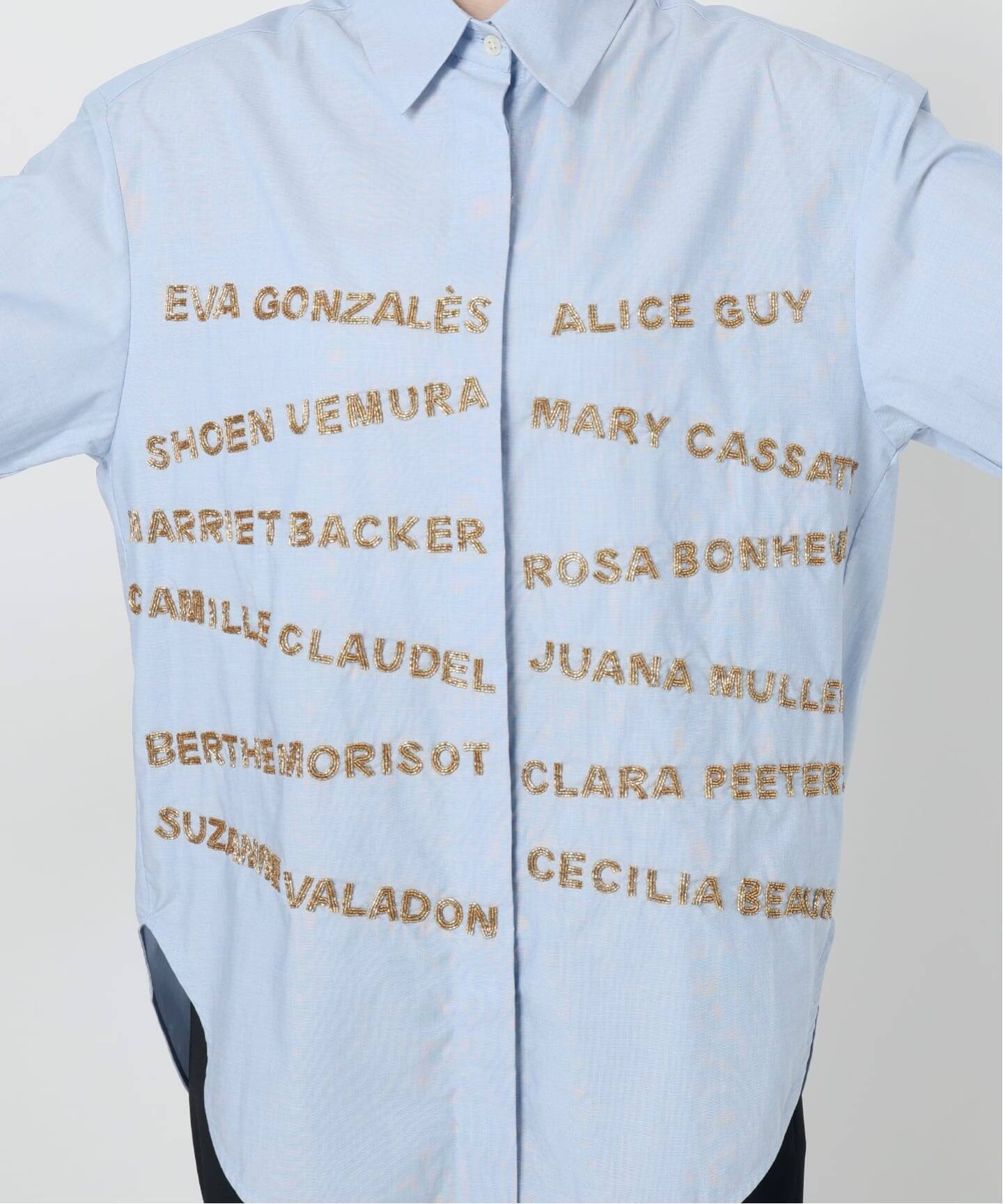 ミー mii シャツ mii (ミイ) CHECK EMBROIDERED SHIRT（シャツ/ブラウス）｜mii（ミー