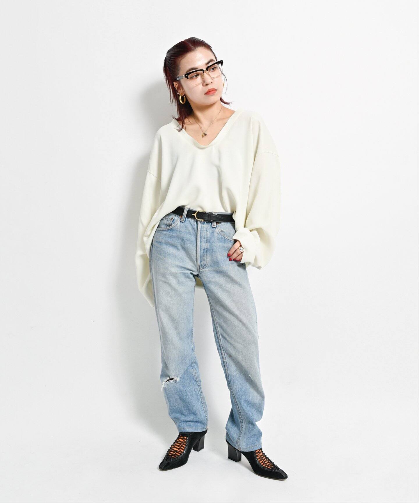 DRAPE NECK ブラウス（シャツ／ブラウス）｜CITYSHOP（シティショップ 