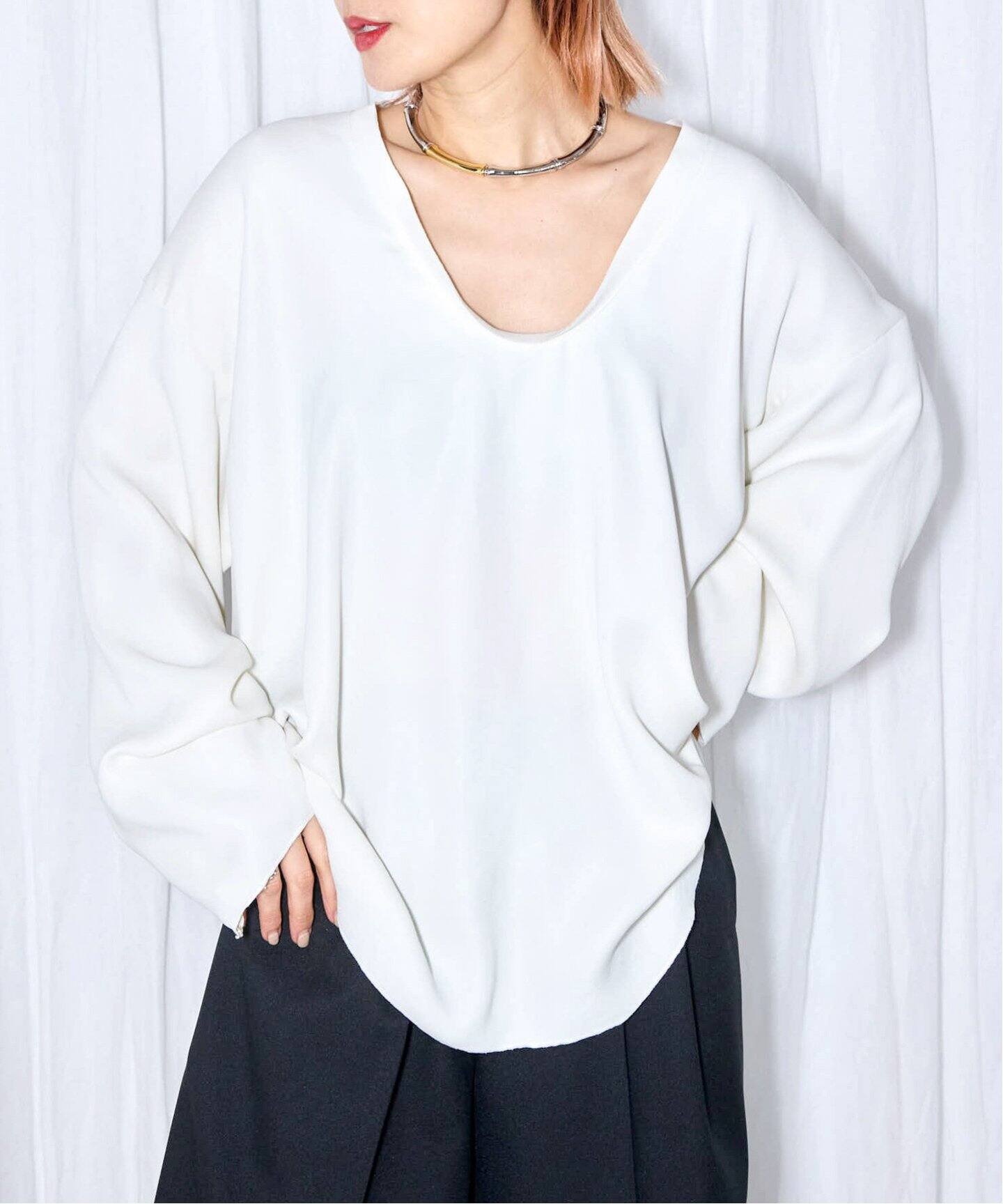 DRAPE NECK ブラウス（シャツ／ブラウス）｜CITYSHOP（シティショップ 