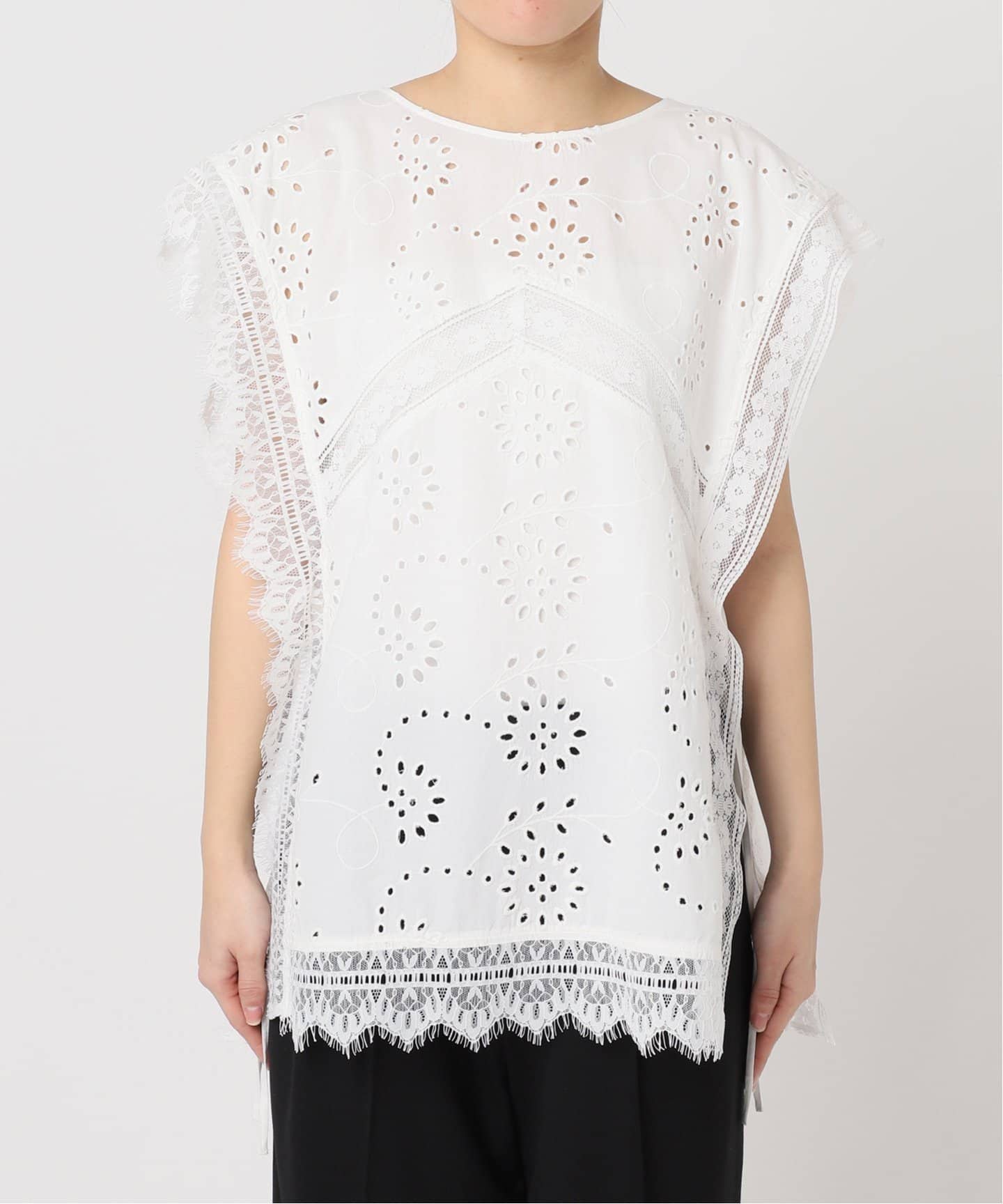 CITYSHOP　シティショップ　LACE Tシャツ　ホワイト CITYSHOP シティショップ LACE T-SHIRT レースTシャツ - メルカリ